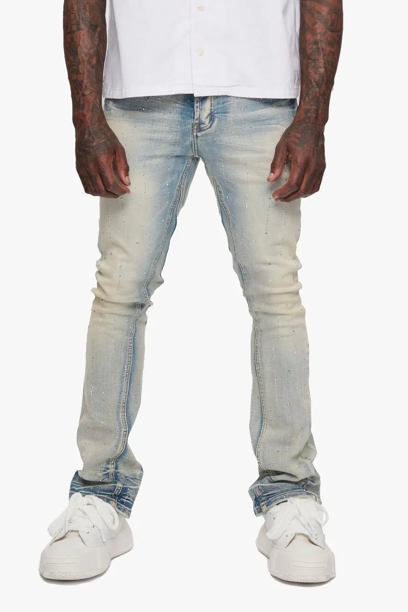 Men's HEATH Stacked Denim Skinny Pant Valabasas - Tops and Bottoms USA