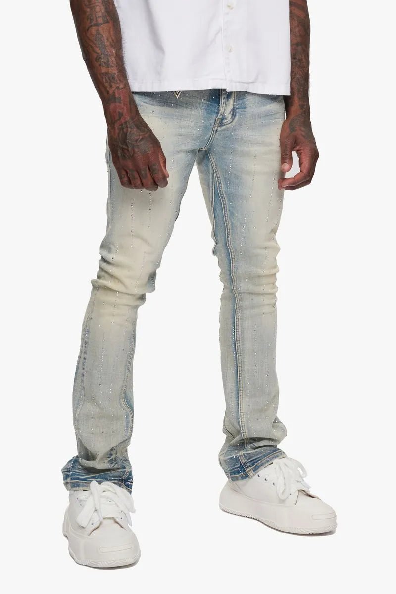 Men's HEATH Stacked Denim Skinny Pant Valabasas - Tops and Bottoms USA