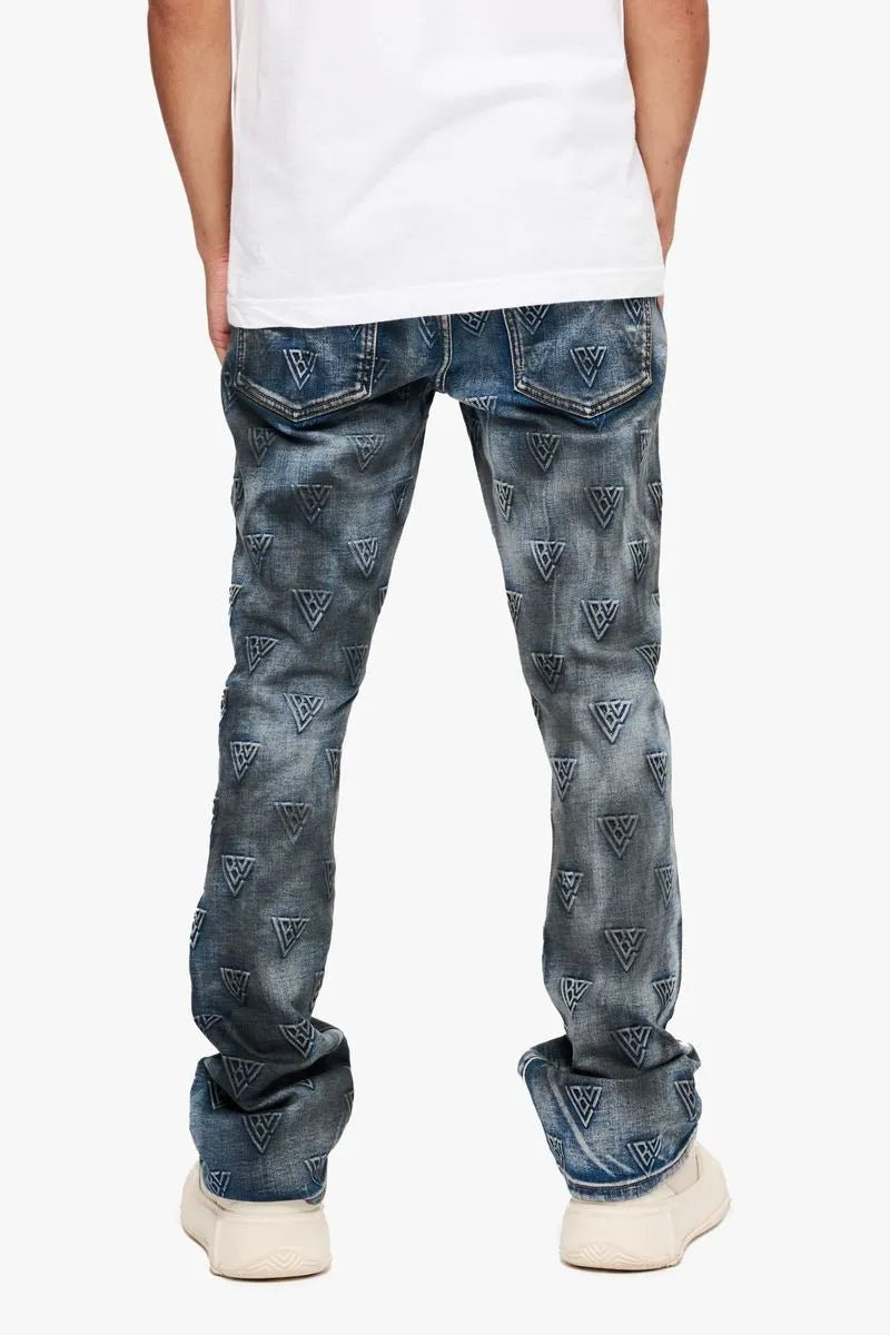 Men's Tagged Stacked Denim Pant Valabasas - Tops and Bottoms USA