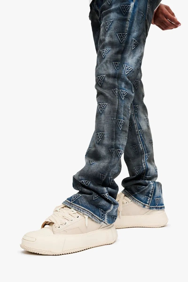 Men's Tagged Stacked Denim Pant Valabasas - Tops and Bottoms USA