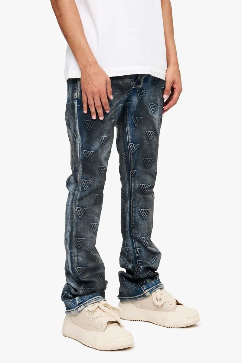 Men's Tagged Stacked Denim Pant Valabasas - Tops and Bottoms USA