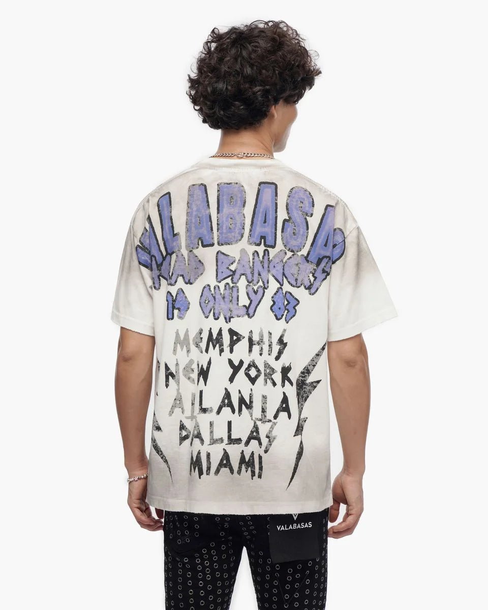 Men's Head Bangers White T-Shirt Valabasas - Tops and Bottoms USA