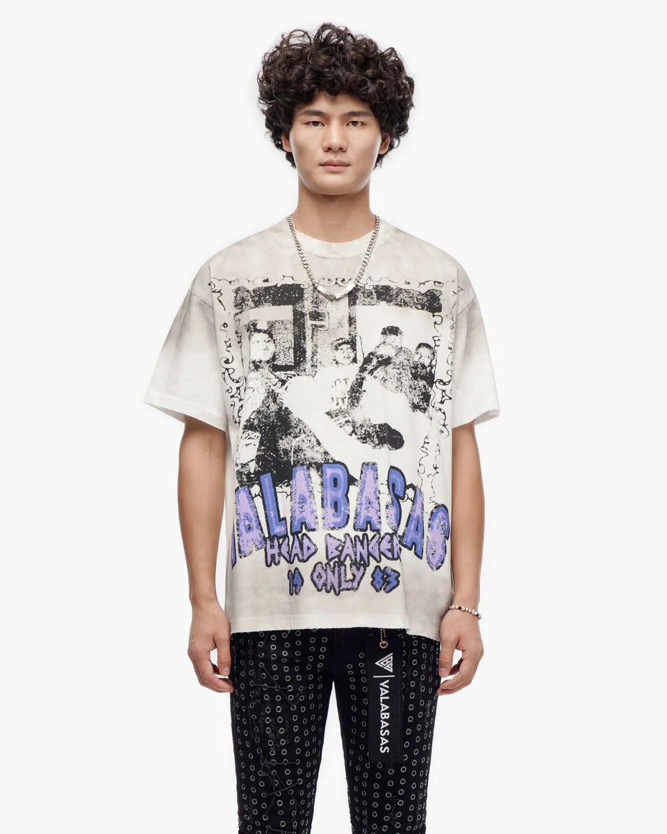 Men's Head Bangers White T-Shirt