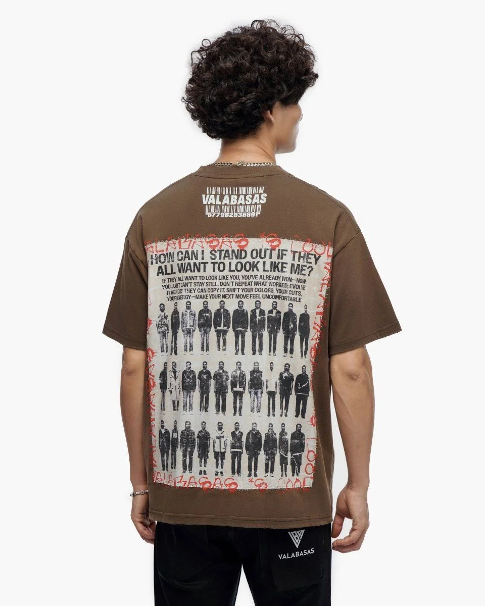 Men's Stand Out Brown T-Shirt