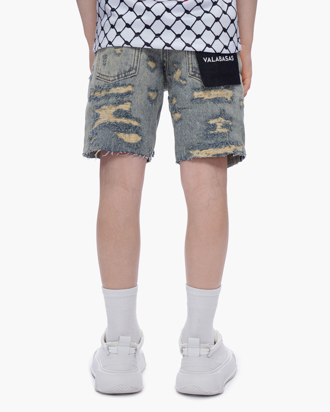 Kid's Incise Denim Shorts