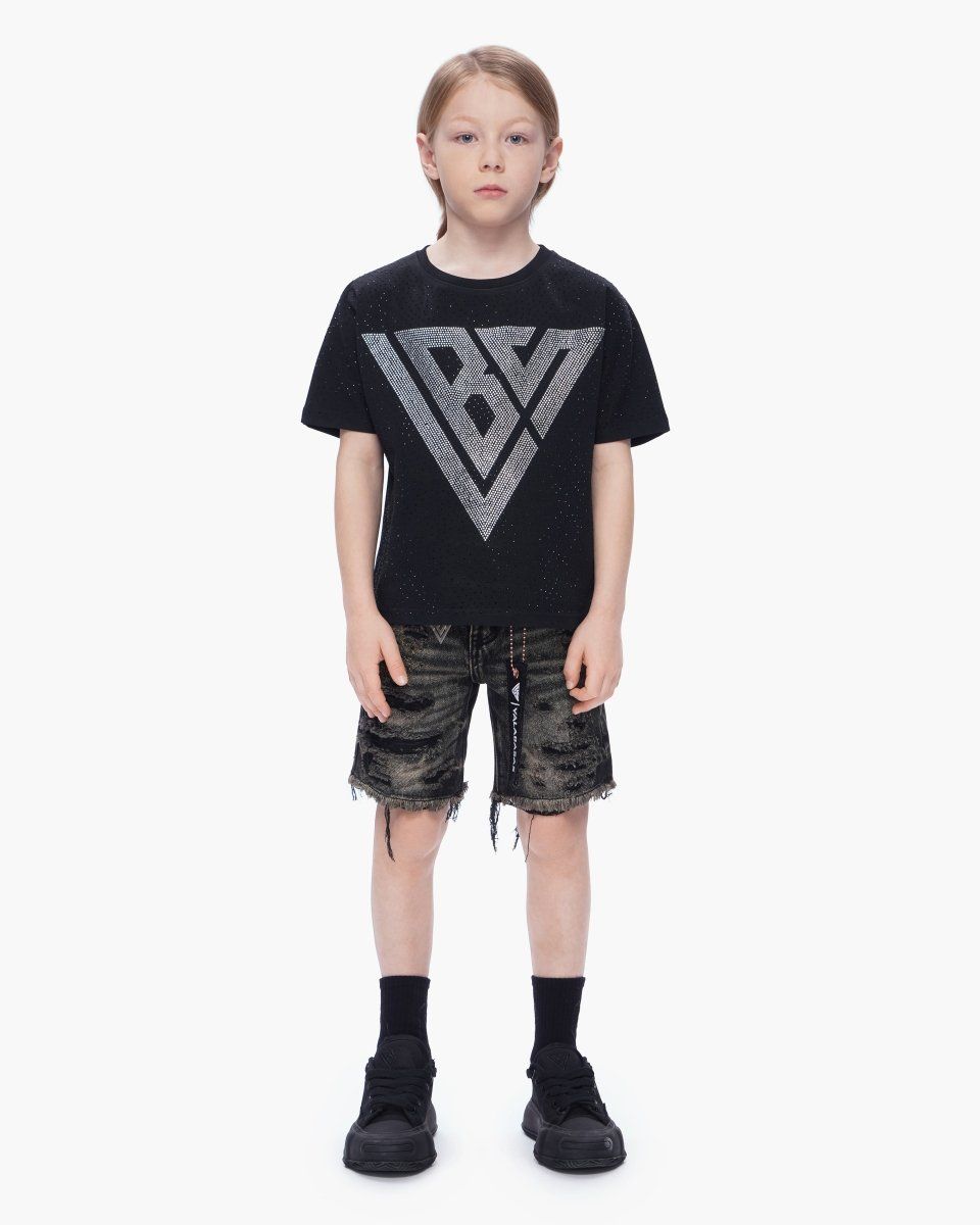 Kid's Clipped Denim Shorts