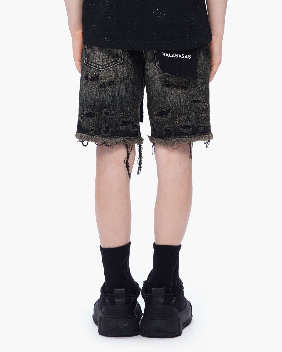 Kid's Clipped Denim Shorts