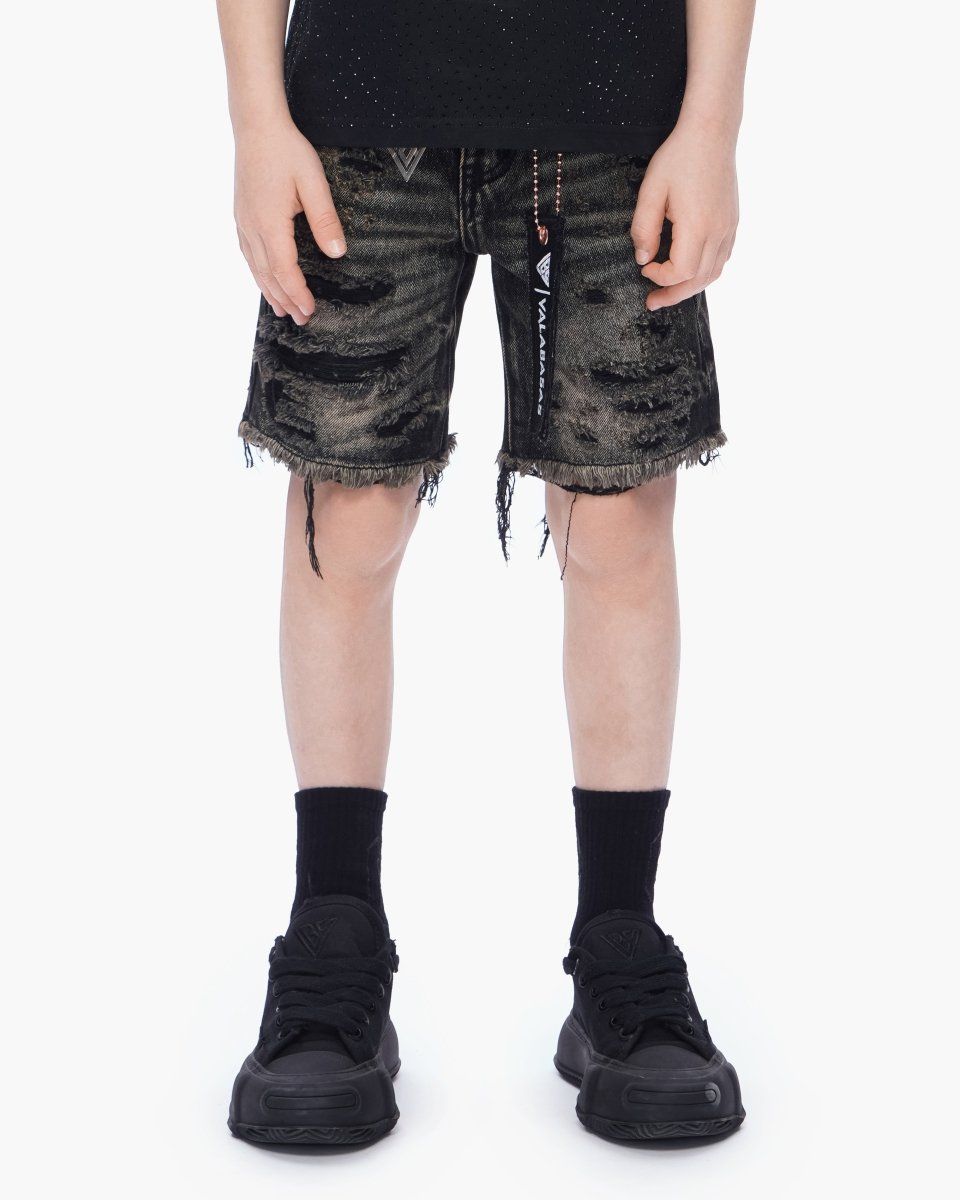 Kid's Clipped Denim Shorts
