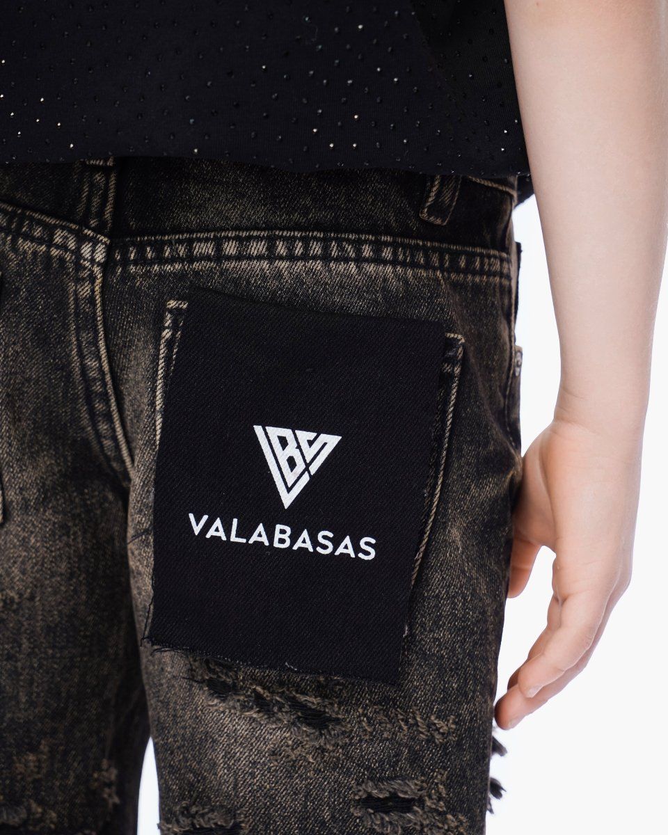 Kid's Clipped Denim Shorts