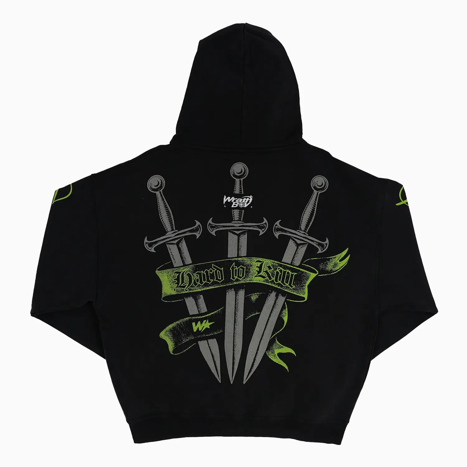 Men's 3 Sword Full Zip Hoodie Wrath Boy - Tops and Bottoms USA