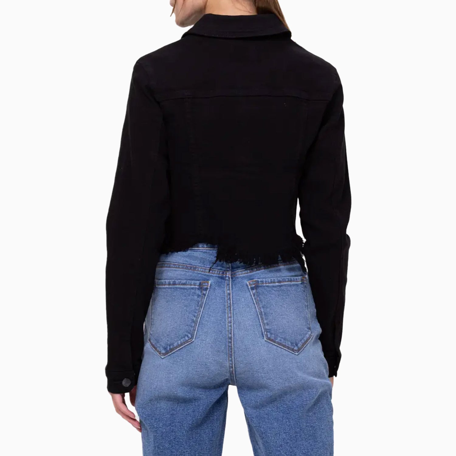 cello-jeans-womens-uneven-black-wash-frayed-fitted-jacket-wv1202j-blk-1