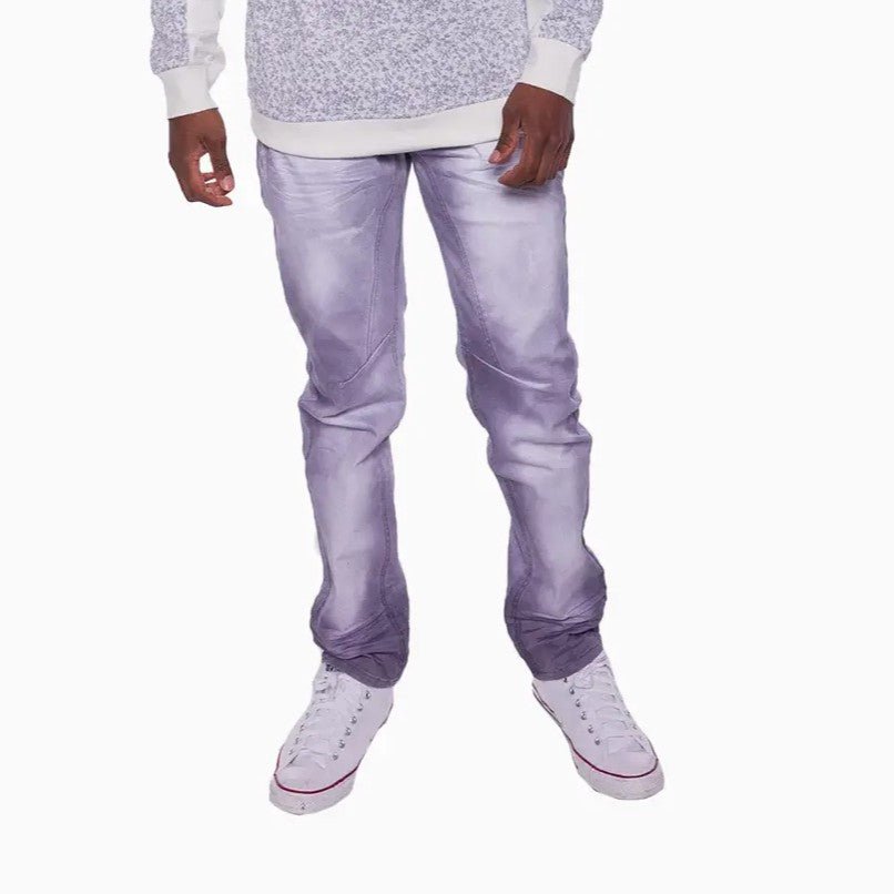 Men's Caspian Twill Jean With Hand Spray Pant A Tiziano - Tops and Bottoms USA