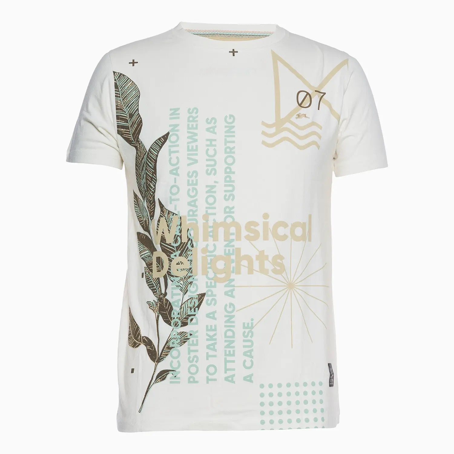 Men's Jeffery Graphic Print Crew Neck T-Shirt A Tiziano - Tops and Bottoms USA