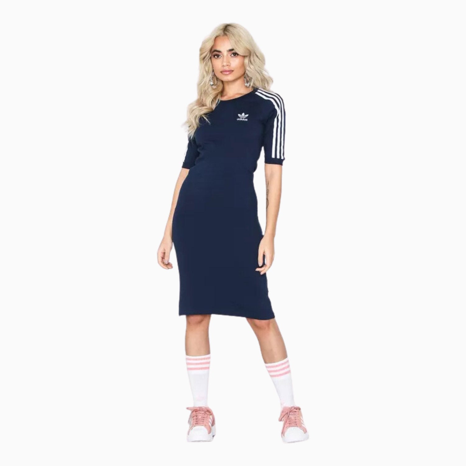 knee length dresses for ladies Women's Originals 3 Stripes Dress