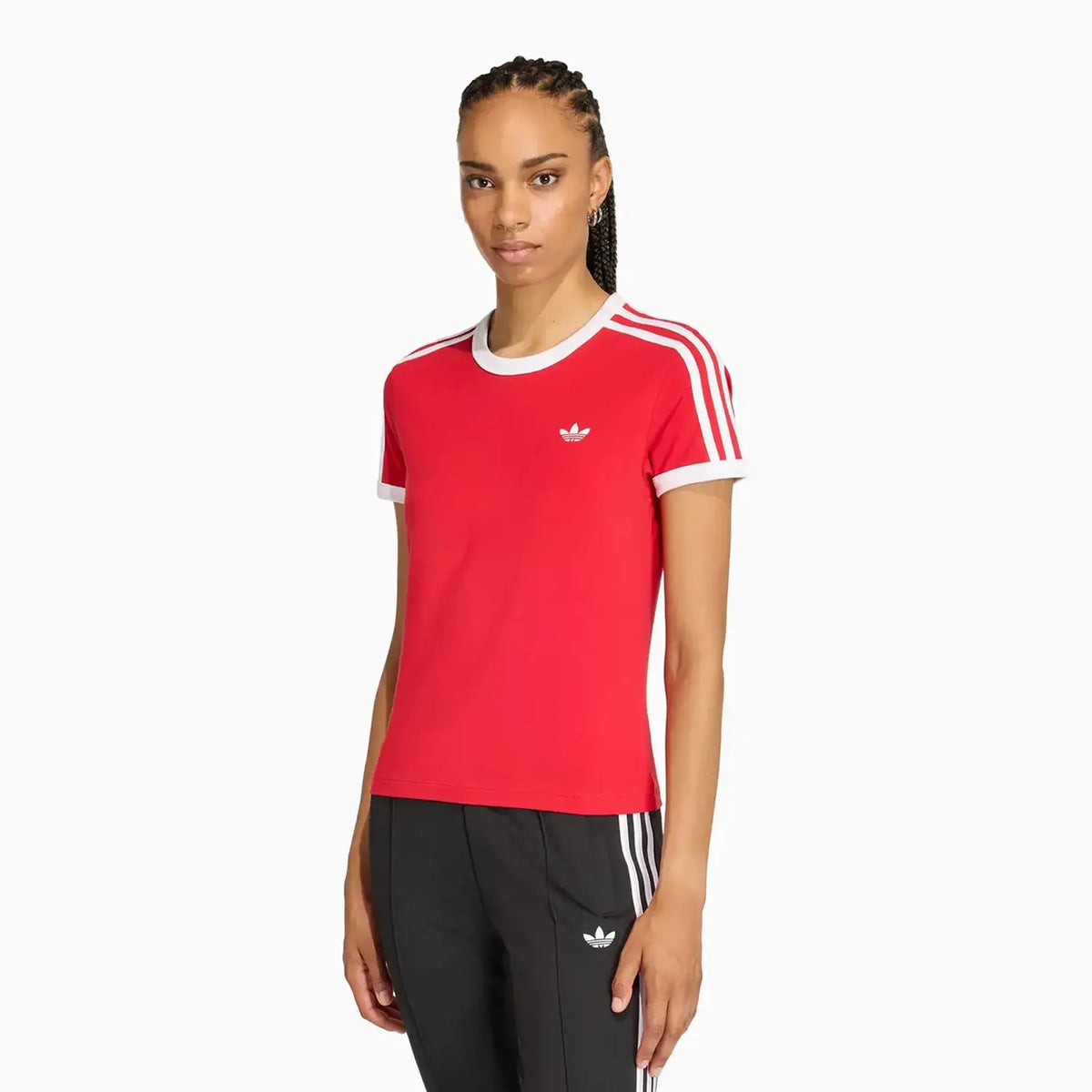 adidas Women's Originals 3 Stripes Slim T-Shirt