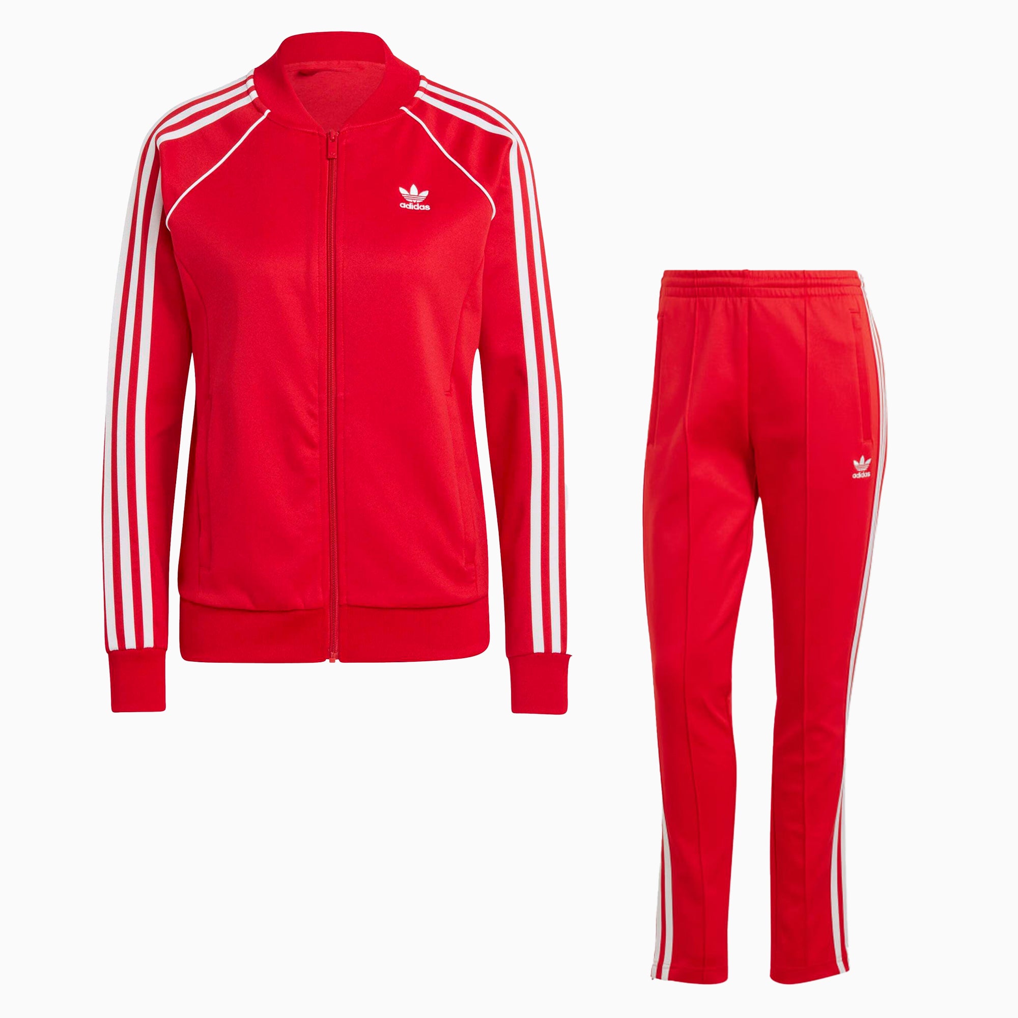 adidas Adicolor Classics SST Women's Red Track Jacket, Size: Xs