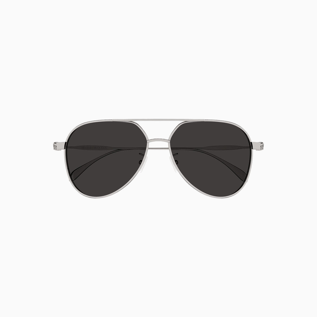 Alexander Mcqueen Ruthenium Grey Sunglasses display picture 2