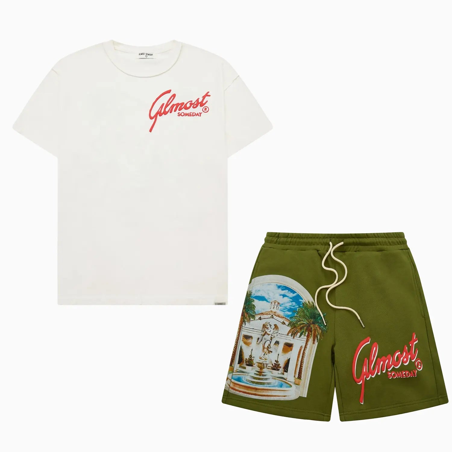 Men's Paradise Estate T-Shirt and Shorts Outfit Almost Someday - Tops and Bottoms USA