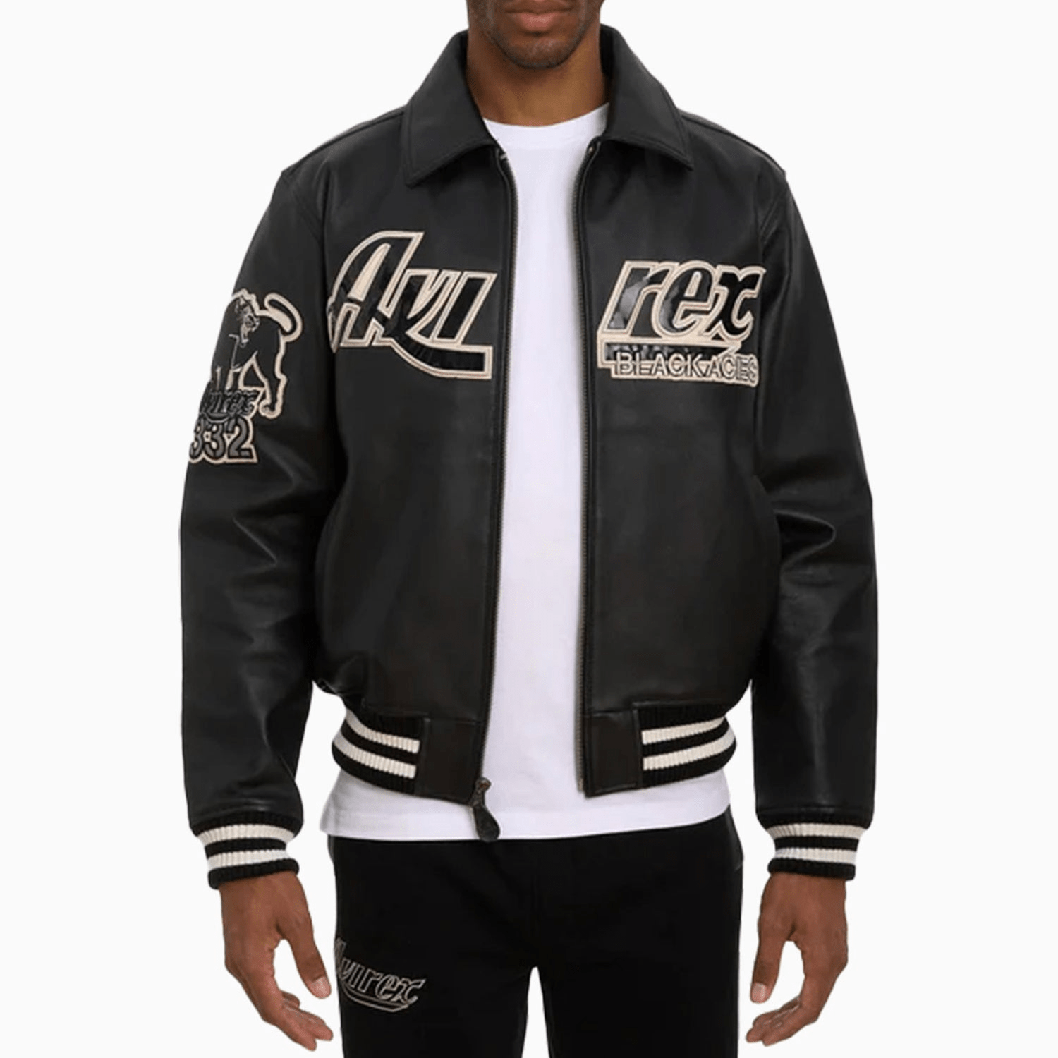 Avirex Men's Tuskegee Black Aces A-2 Jacket