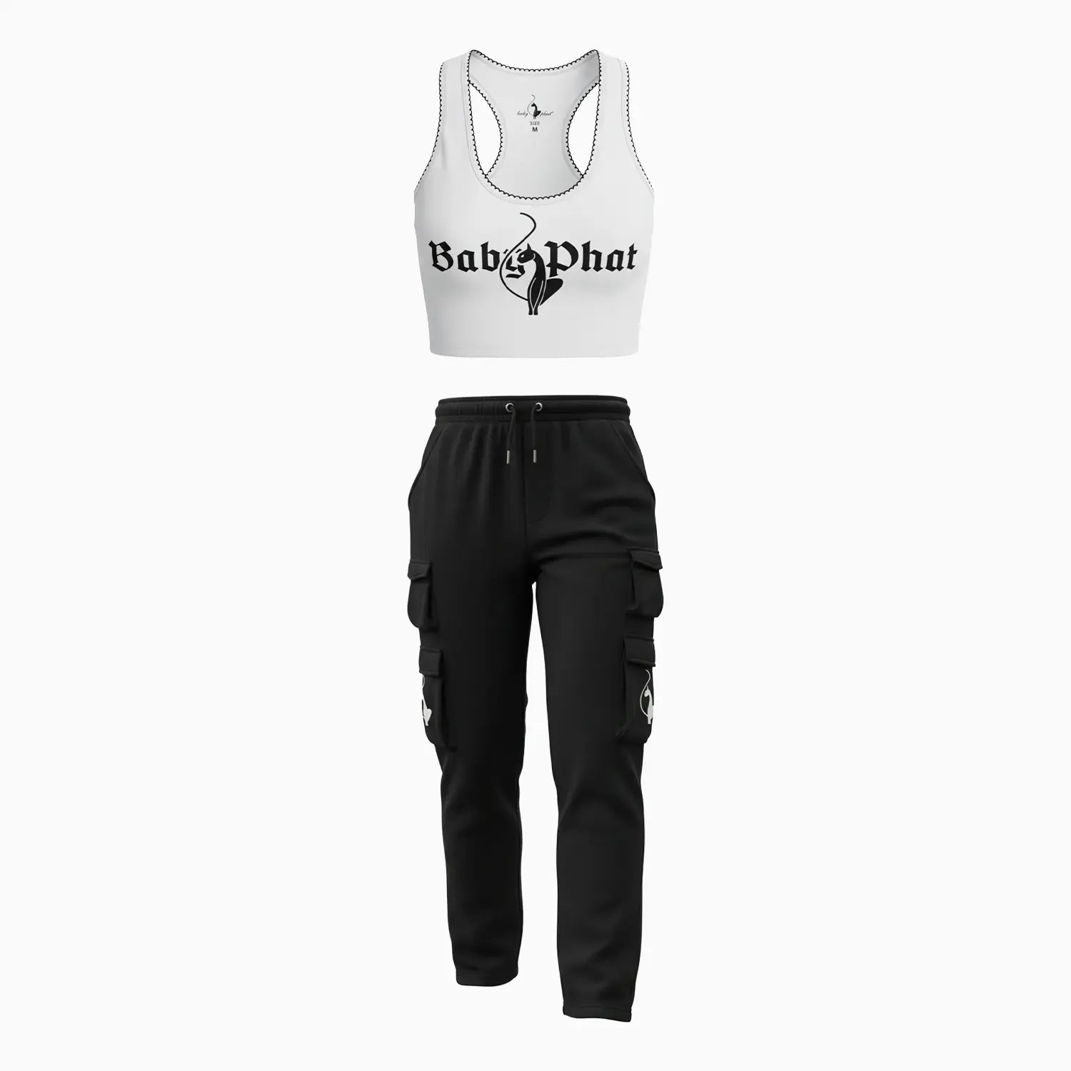 Women's Tank Top and Meow Super Cargo Pant Outfit Baby Phat - Tops and Bottoms USA
