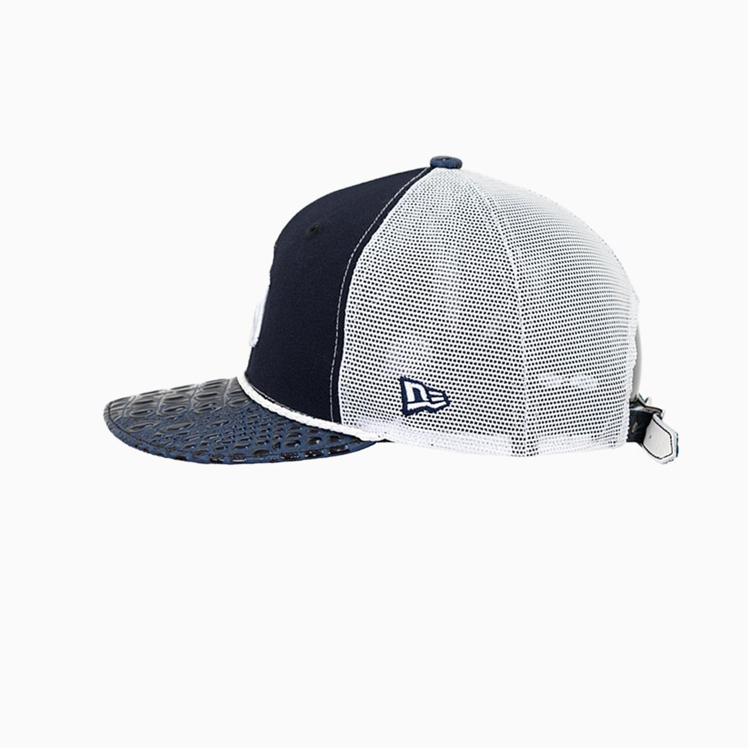 Breyer's Buck 50 New York Yankees Trucker Hat With Leather Visor Breyers - Tops and Bottoms USA