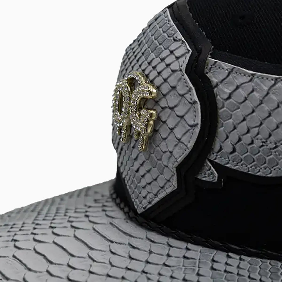 Breyer's Buck 50 OG Wool Hat With Faux Snake Skin Visor