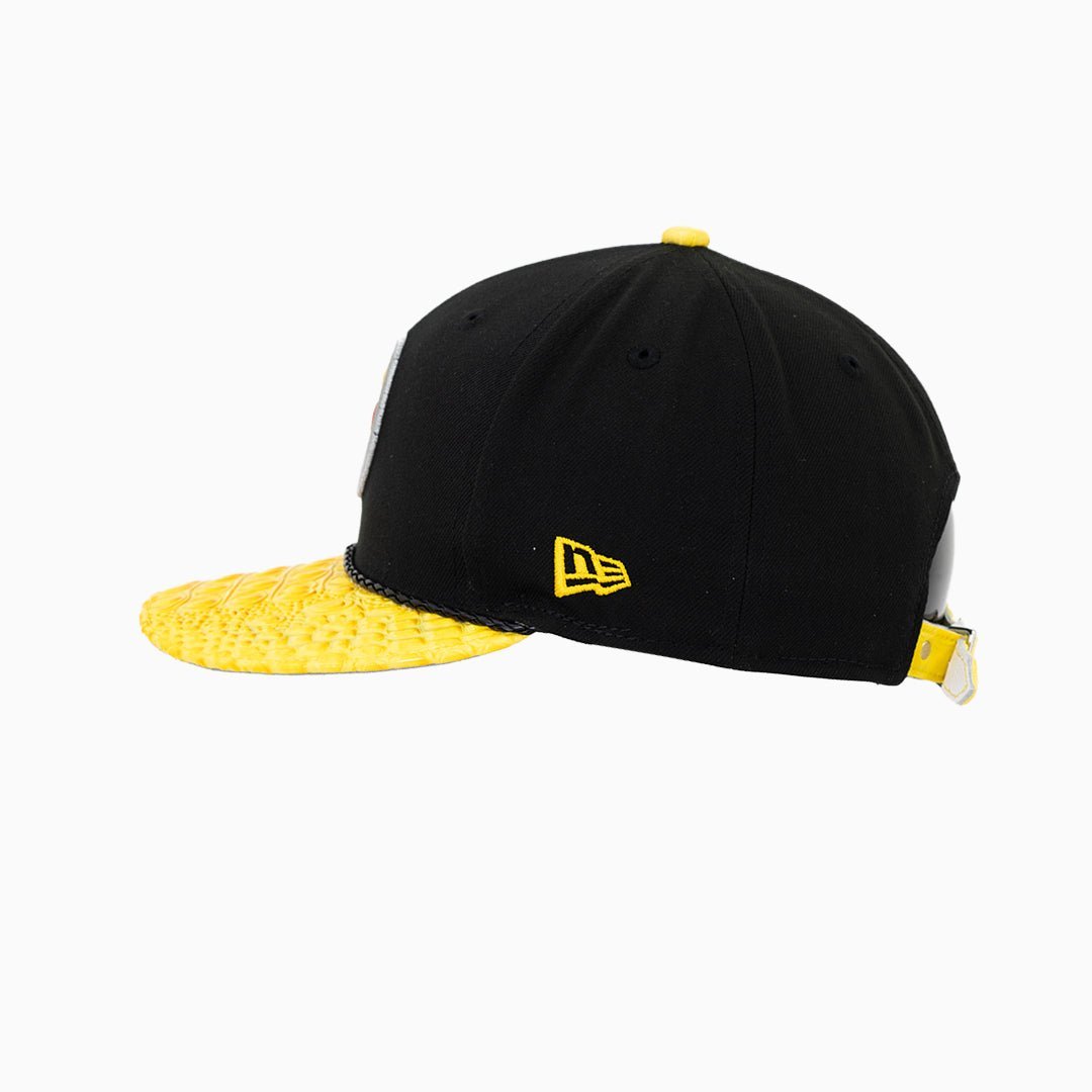 Breyer's Buck 50 Pittsburgh Steelers NFL Hat With Leather Visor Breyers - Tops and Bottoms USA