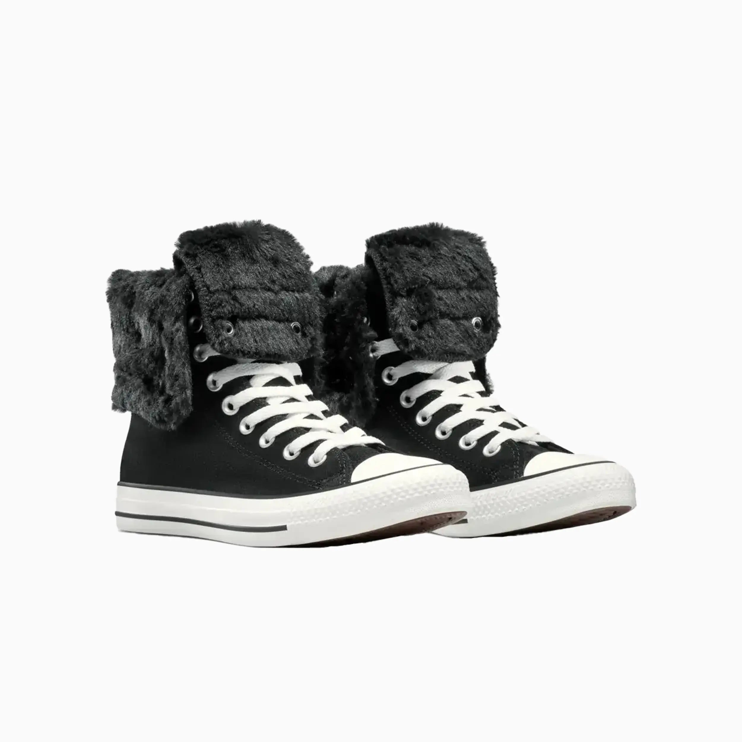 Women's All Star Fold Over Hi Faux Fur