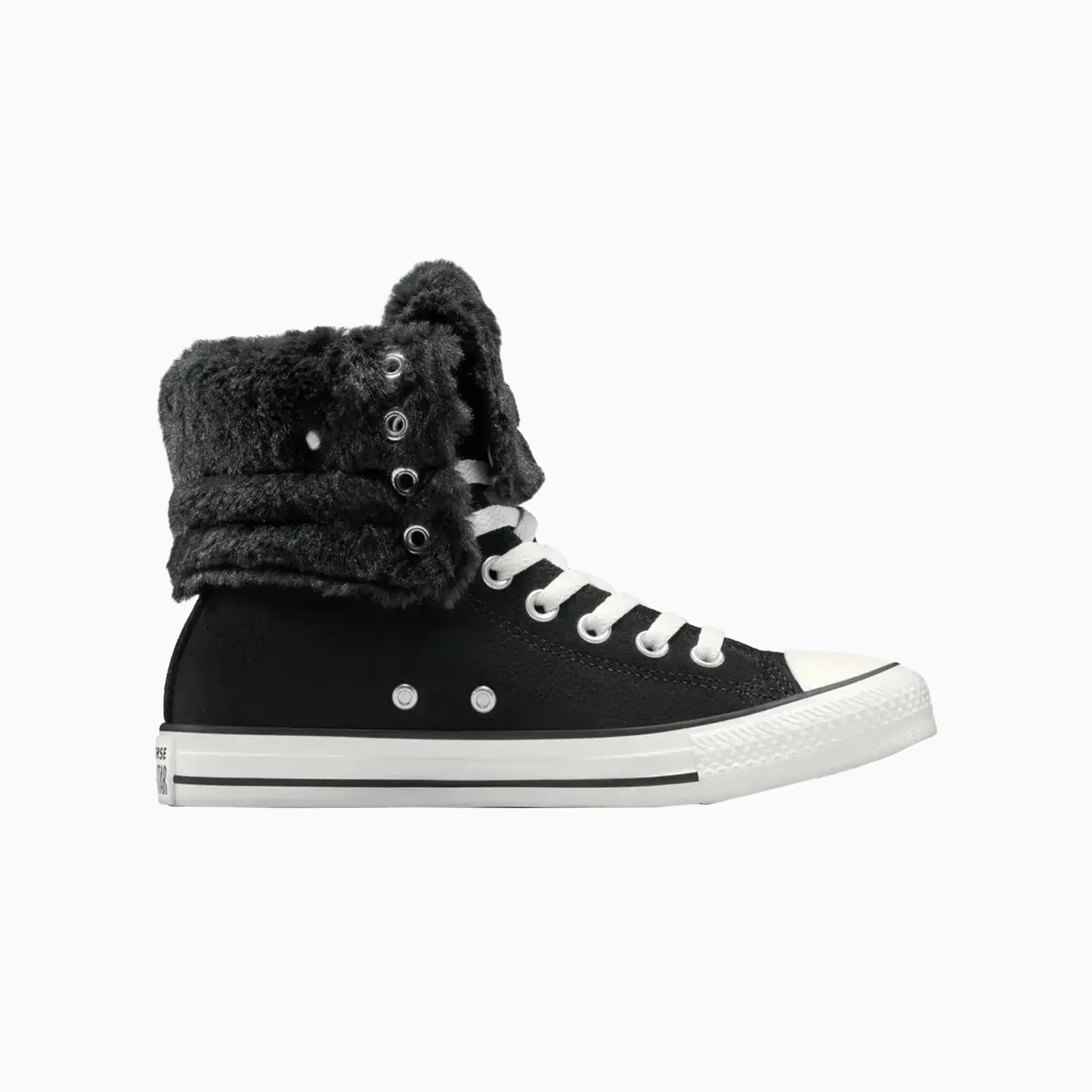 Women's All Star Fold Over Hi Faux Fur