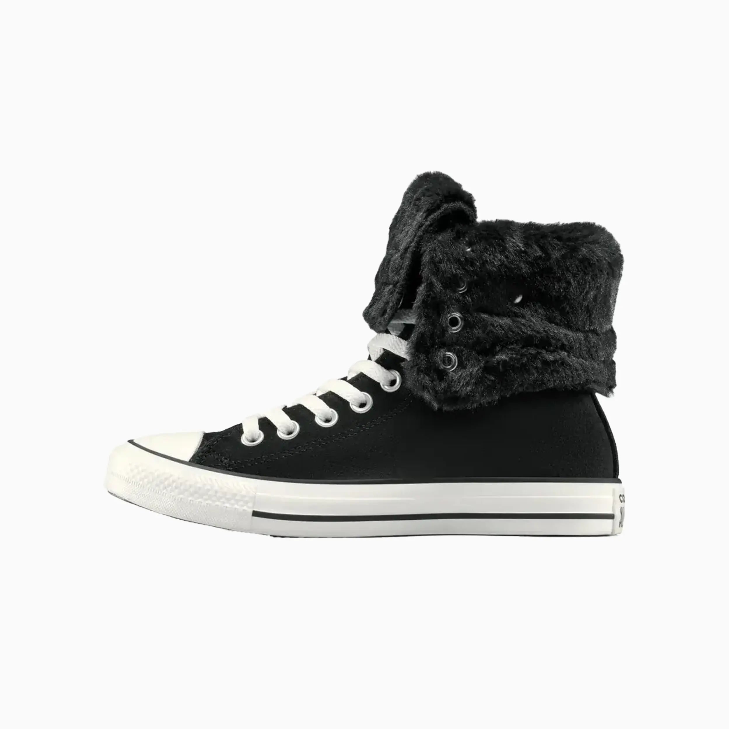 Women's All Star Fold Over Hi Faux Fur