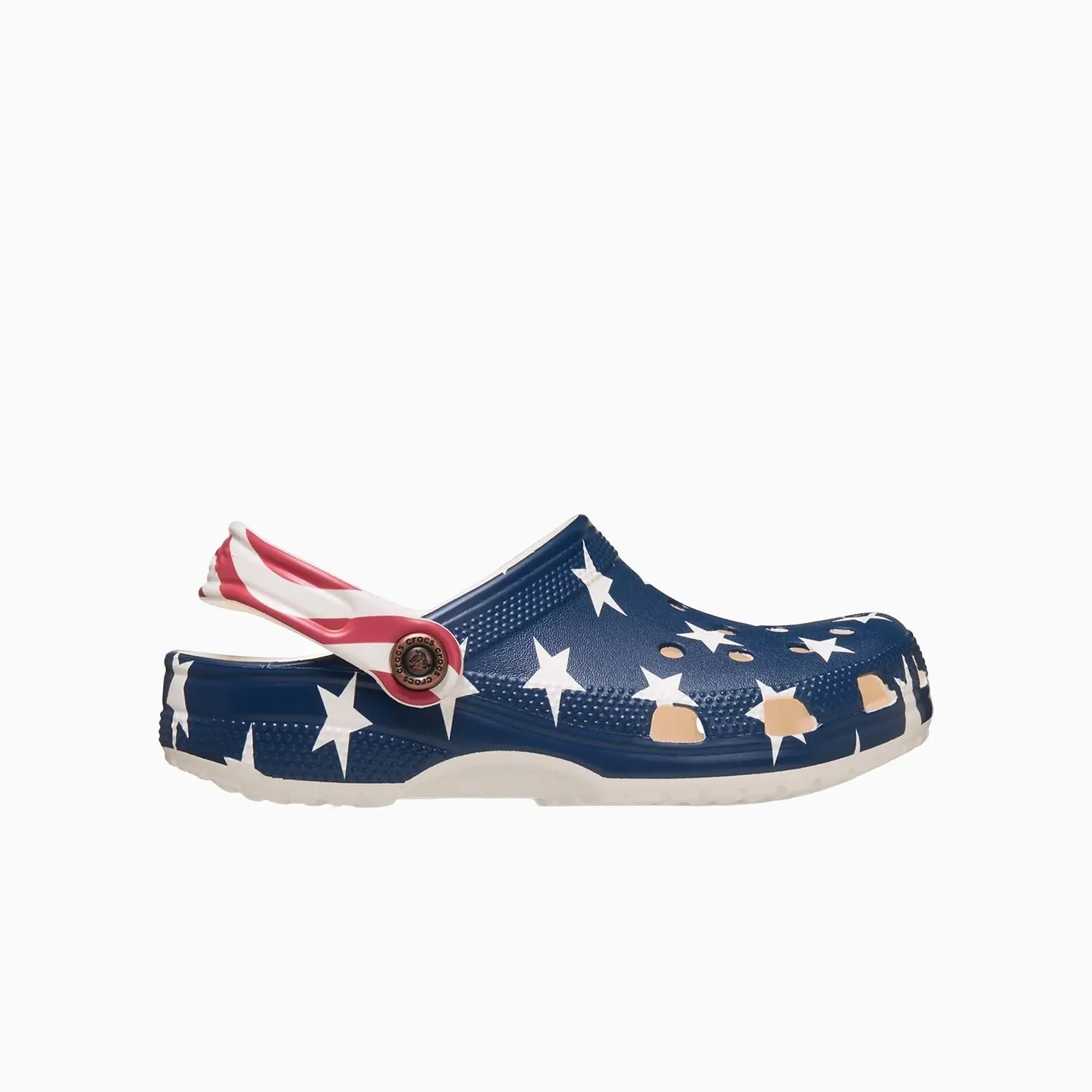 Kid's Classic American Flag Clog Slipper Crocs - Tops and Bottoms USA