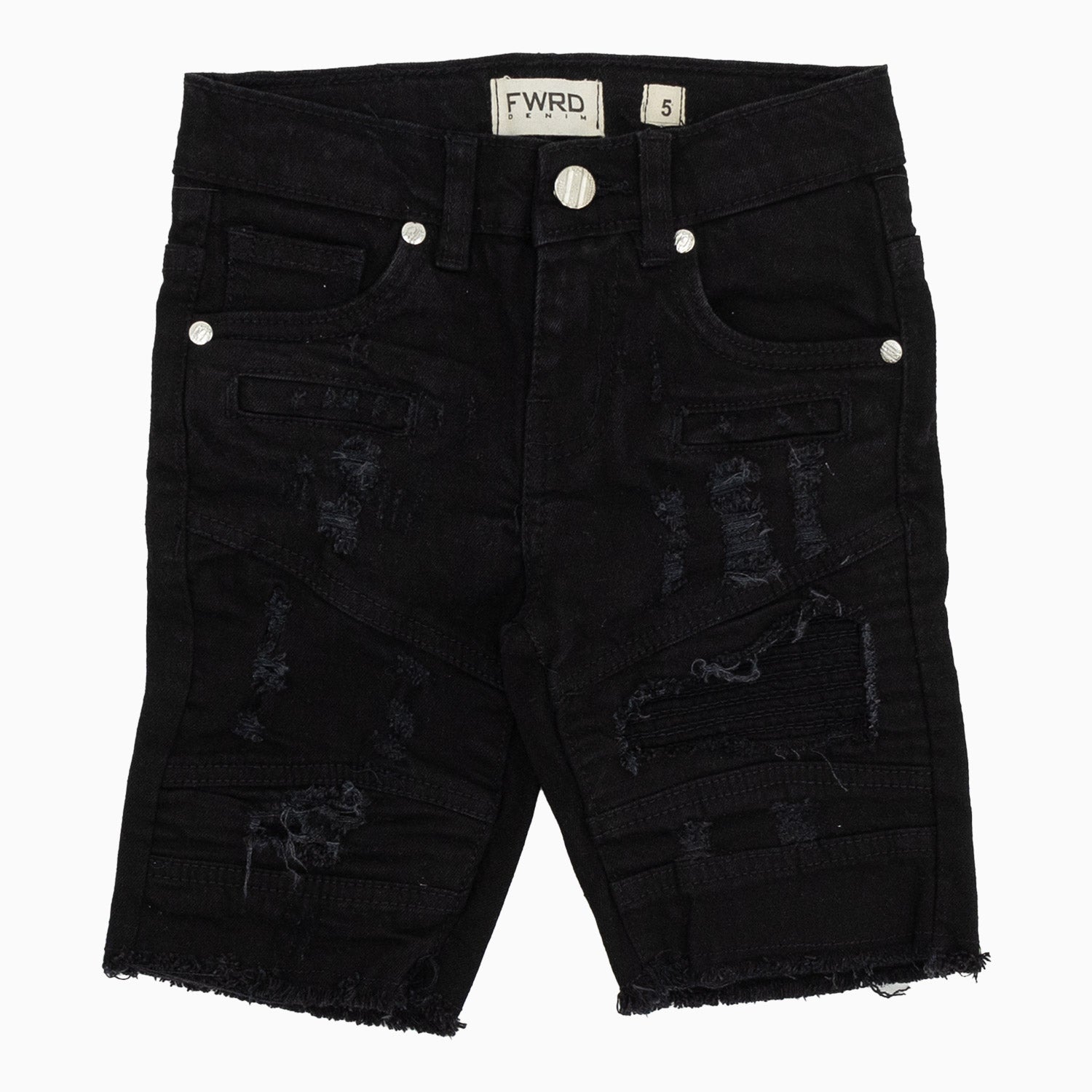 evolution-kids-little-motocross-denim-jeans-shorts-22520lk-jetblack