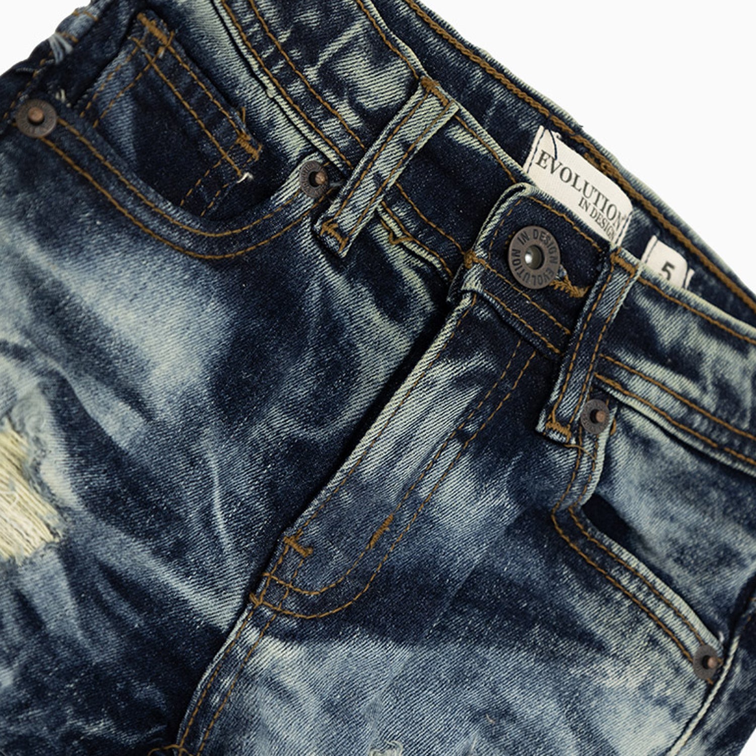 evolution-kids-little-wild-tiger-denim-shorts-22278lk-sblue