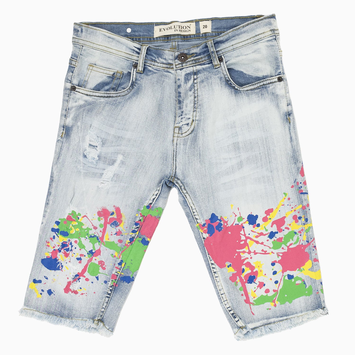 evolution-kids-summer-vibes-denim-jeans-shorts-22635k-iceblue