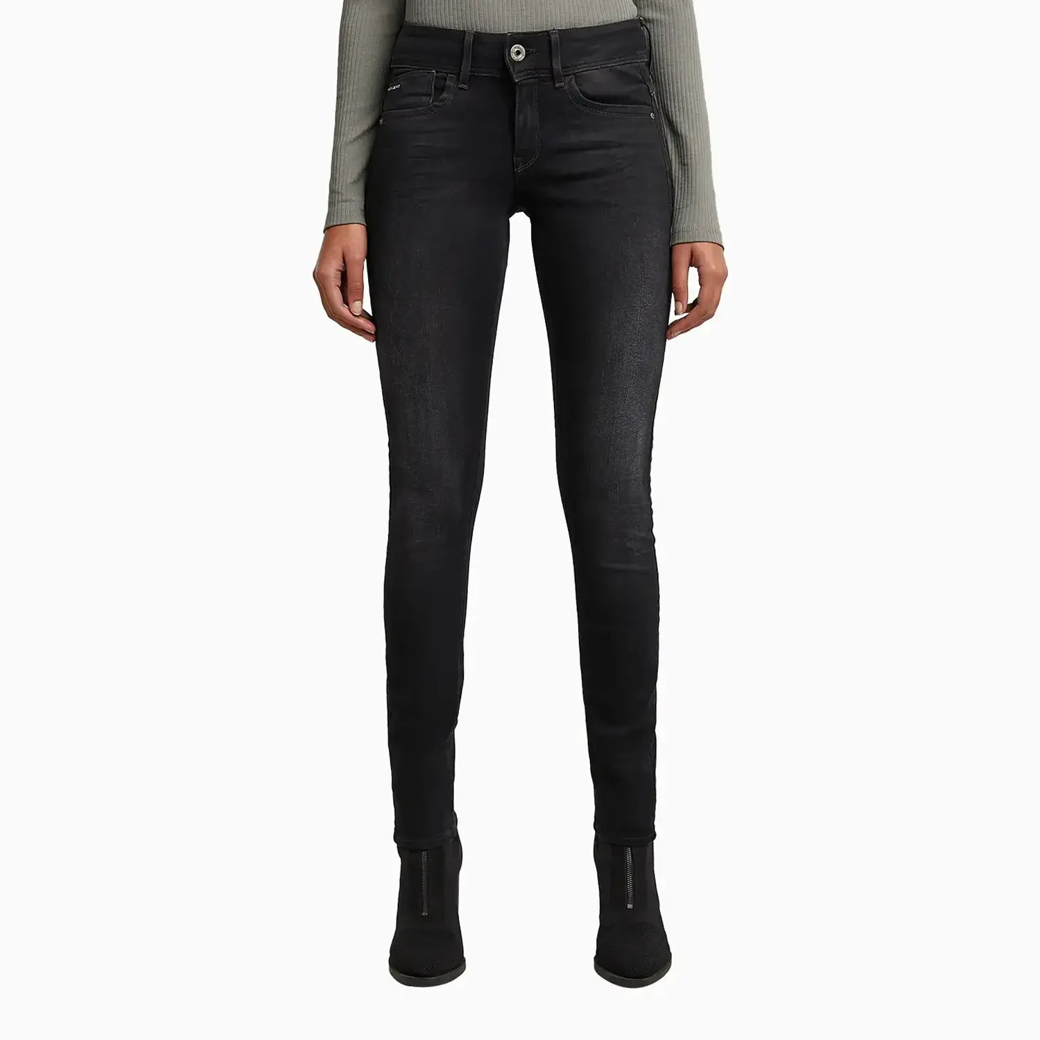 Women's Mid Lynn Skinny Denim Pant G - Star Raw - Tops and Bottoms USA