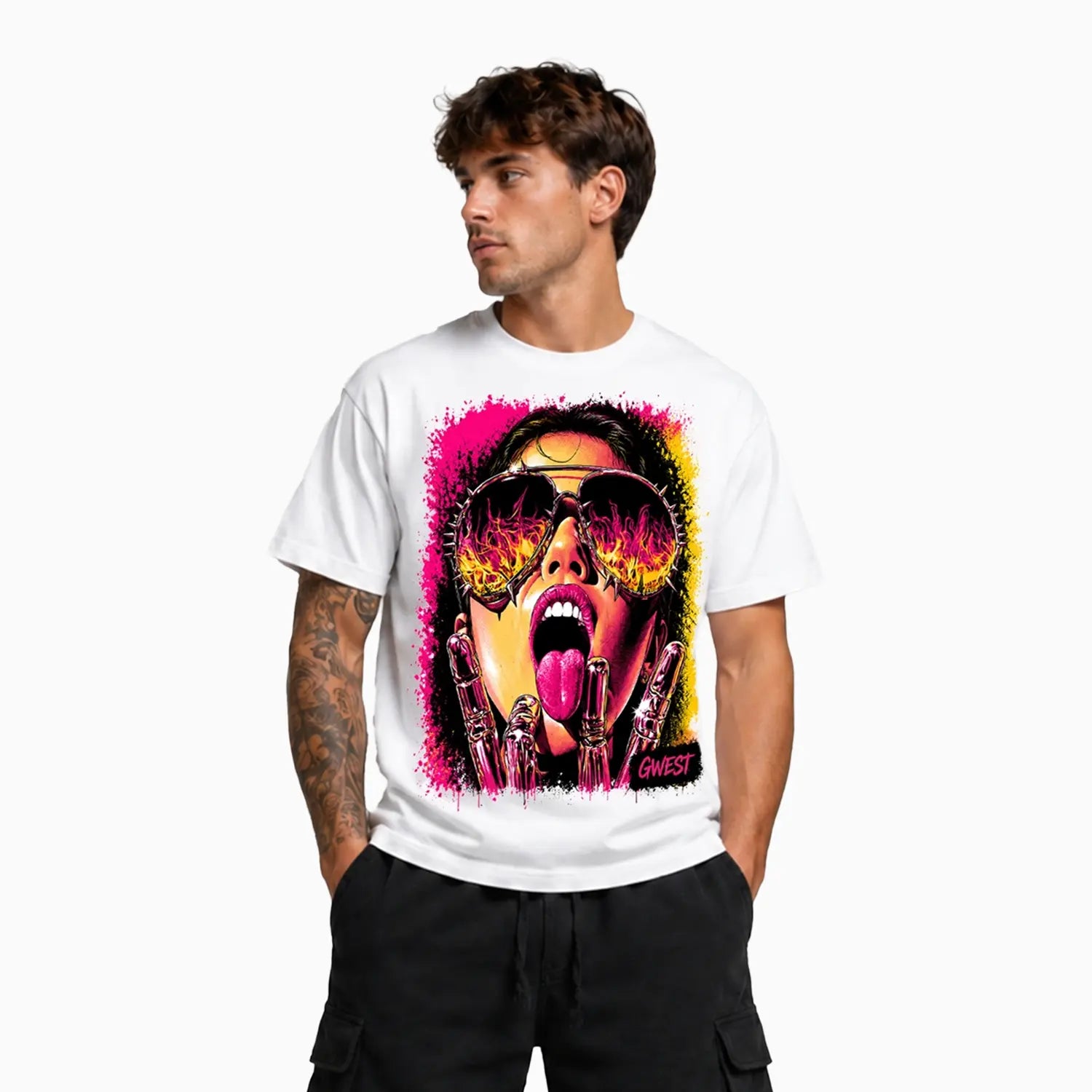 Men's Fire Vision T-Shirt G West - Tops and Bottoms USA