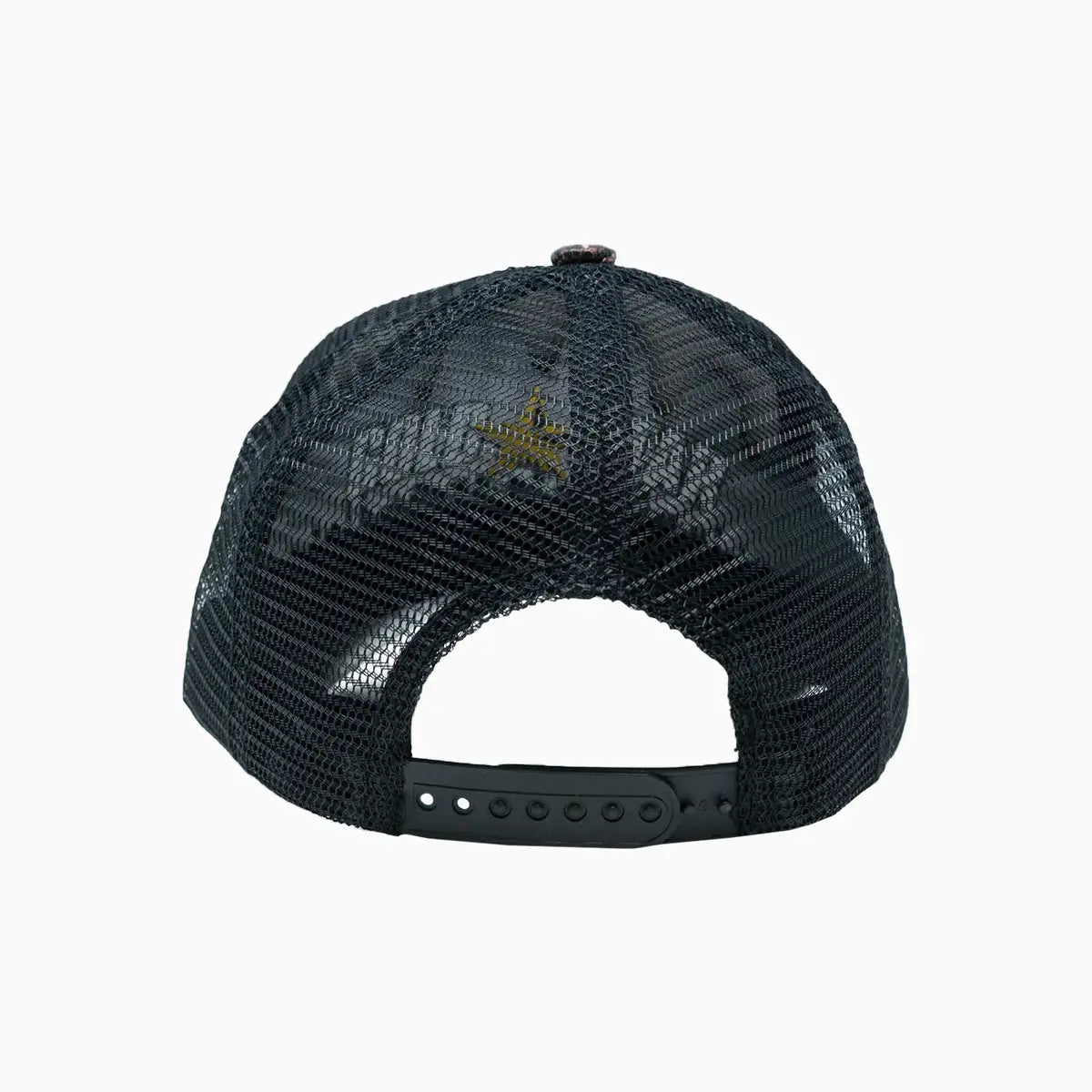 Goat Brown Leather Trucker Hat Gold Star Hats - Tops and Bottoms USA