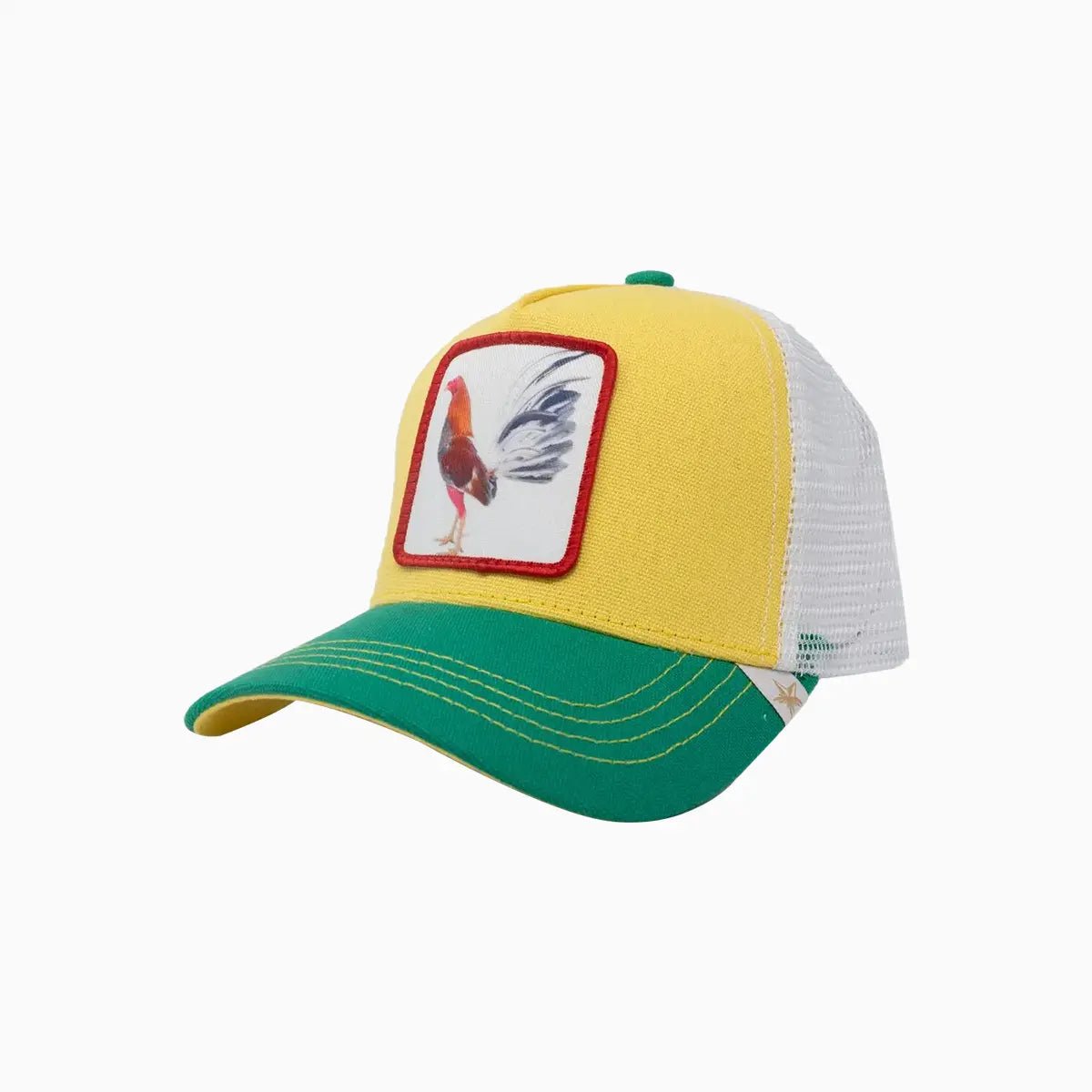 Rooster Trucker Hat Gold Star Hats - Tops and Bottoms USA