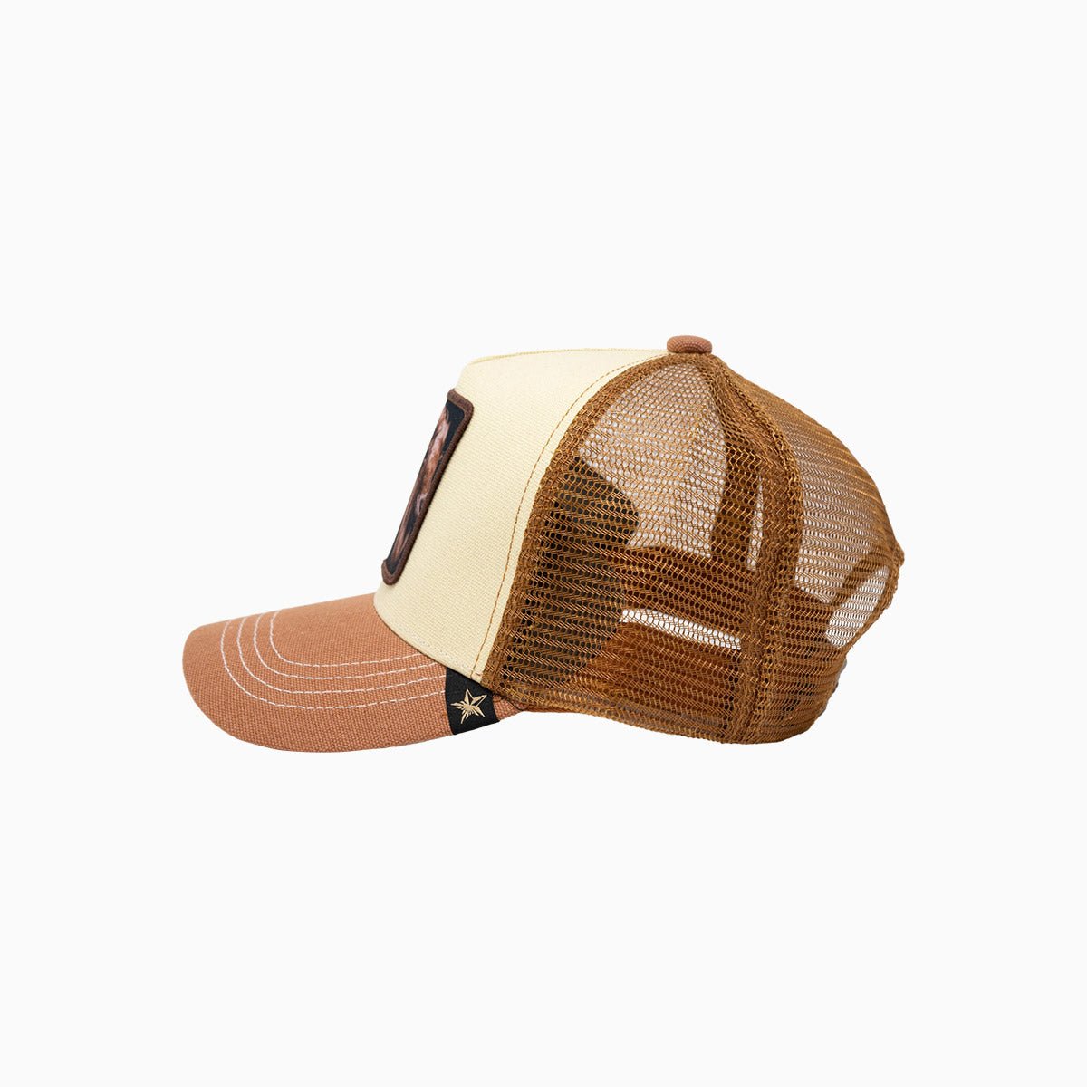 The Goat Trucker Hat Gold Star Hats - Tops and Bottoms USA