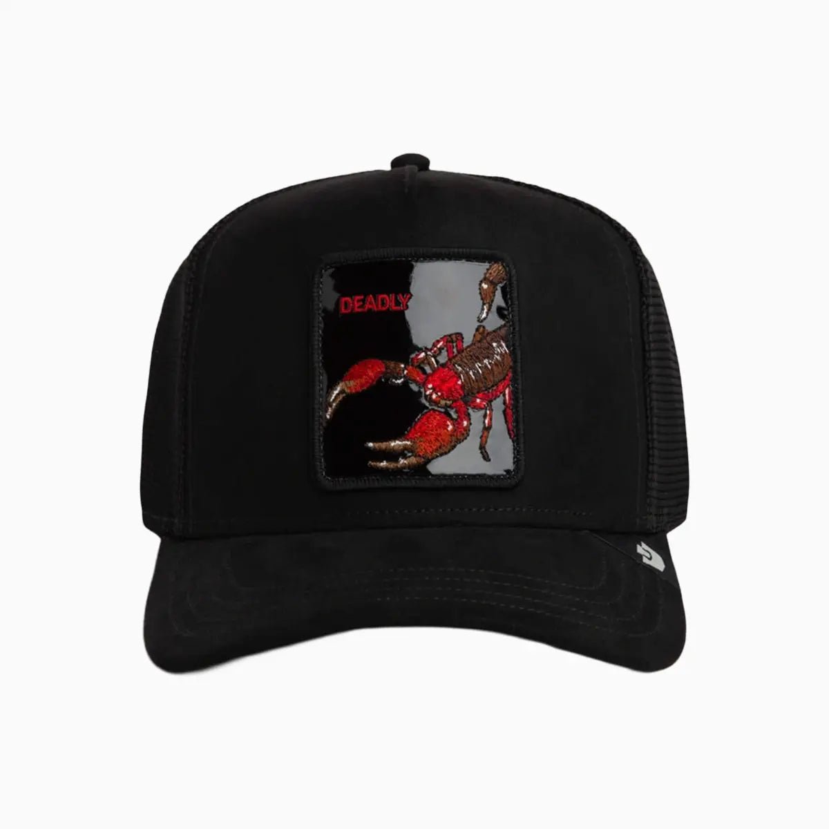 Black Out Scorpion Trucker Hat Goorin Bros - Tops and Bottoms USA