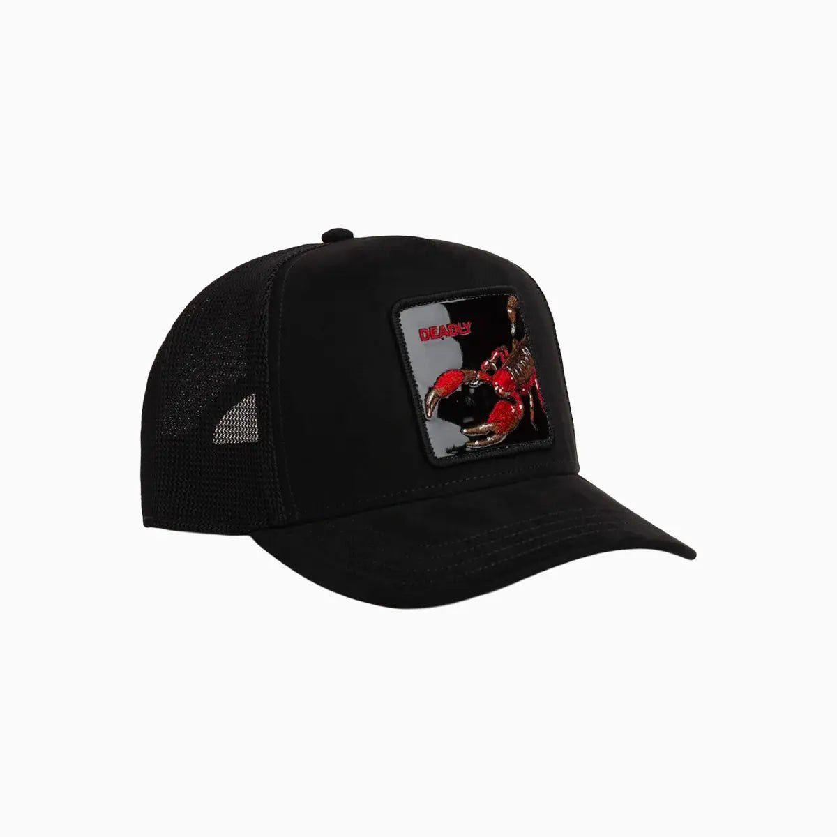 Black Out Scorpion Trucker Hat Goorin Bros - Tops and Bottoms USA