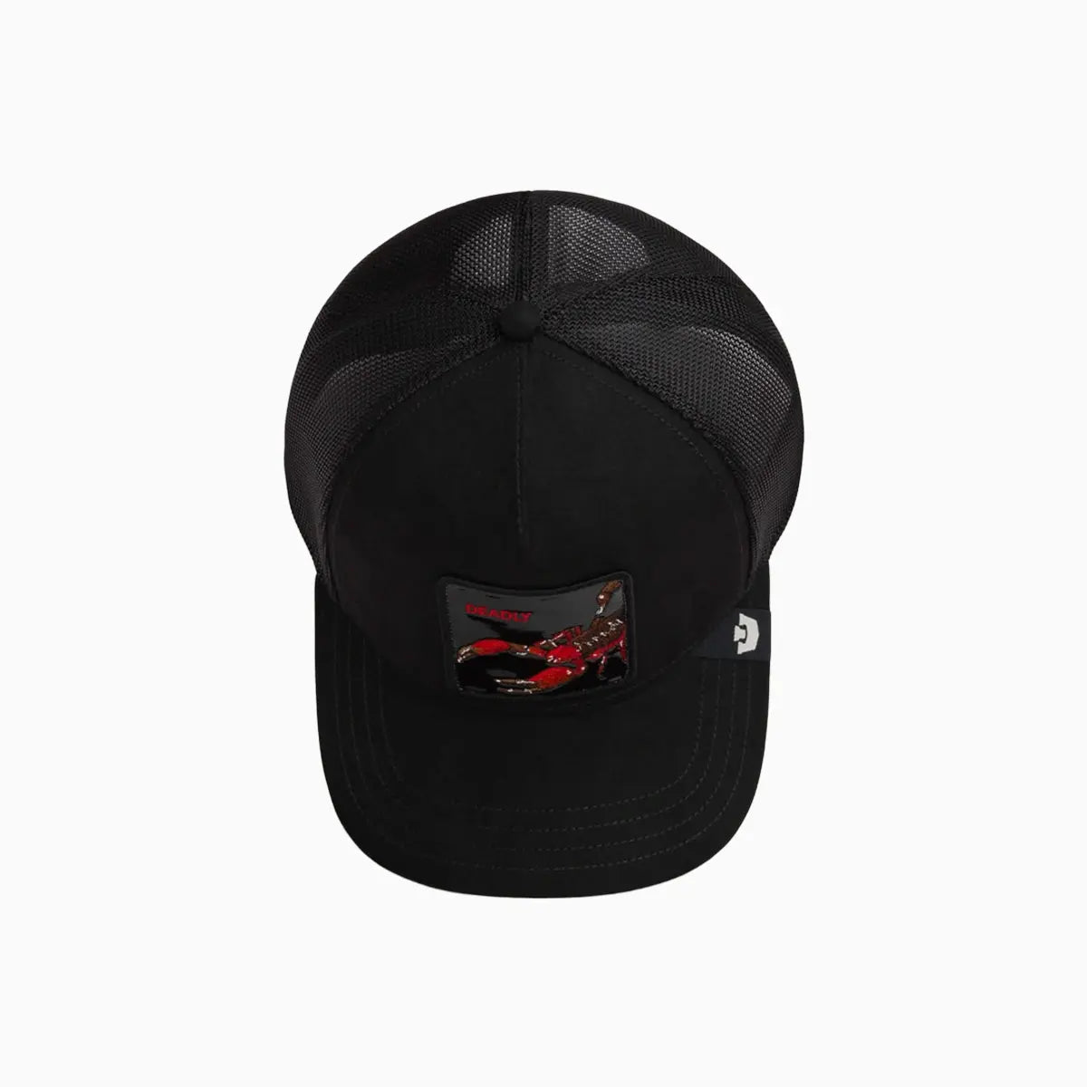 Black Out Scorpion Trucker Hat