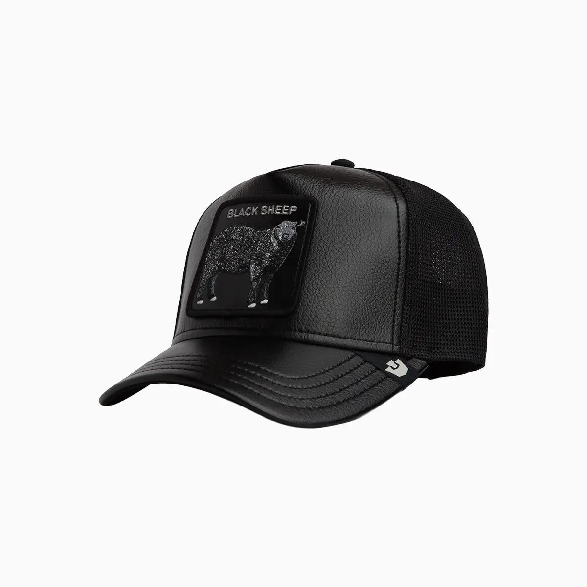 Faux Leather Sheep Trucker Hat