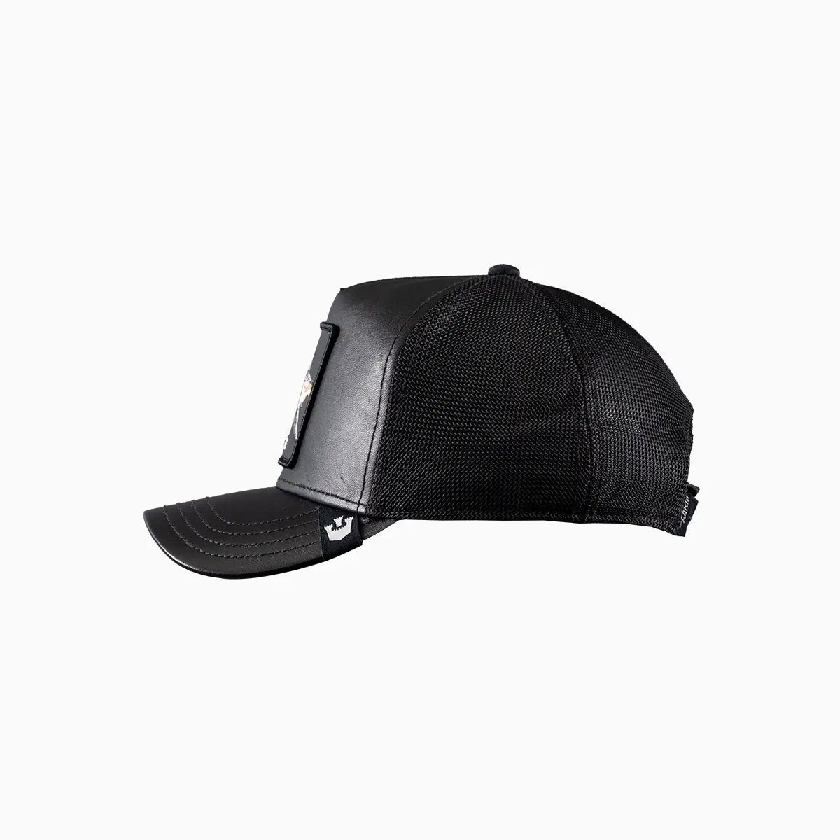 RAGE Leather Shark Trucker Hat Goorin Bros - Tops and Bottoms USA