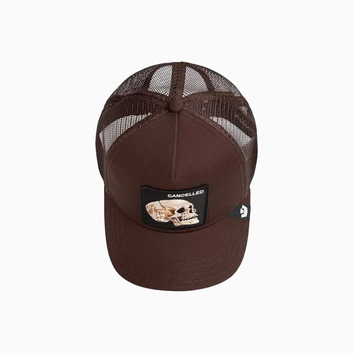 The Cancelled Skull Trucker Hat Goorin Bros - Tops and Bottoms USA