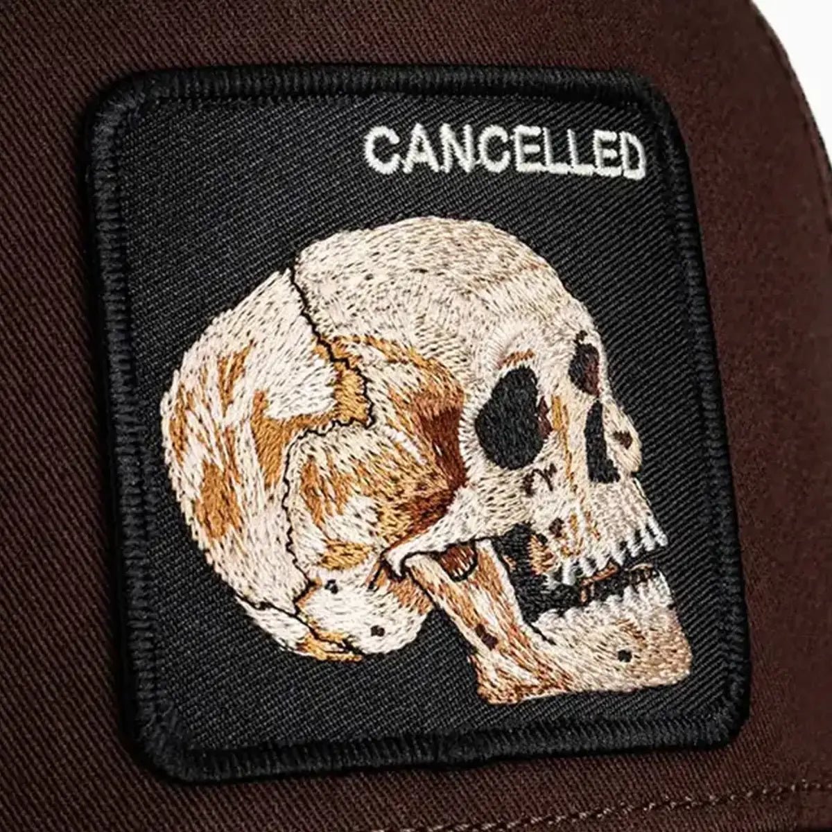 The Cancelled Skull Trucker Hat Goorin Bros - Tops and Bottoms USA
