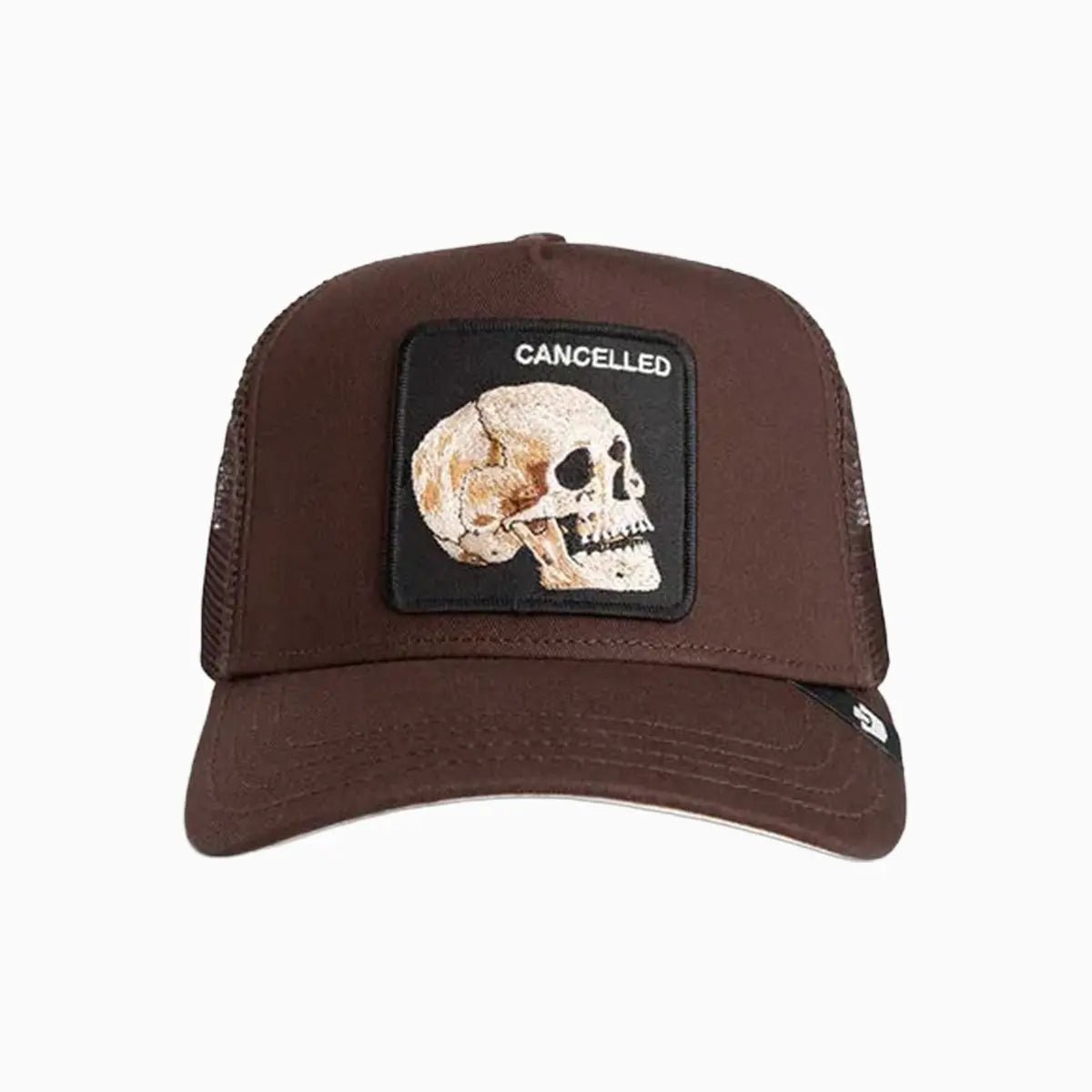 The Cancelled Skull Trucker Hat Goorin Bros - Tops and Bottoms USA