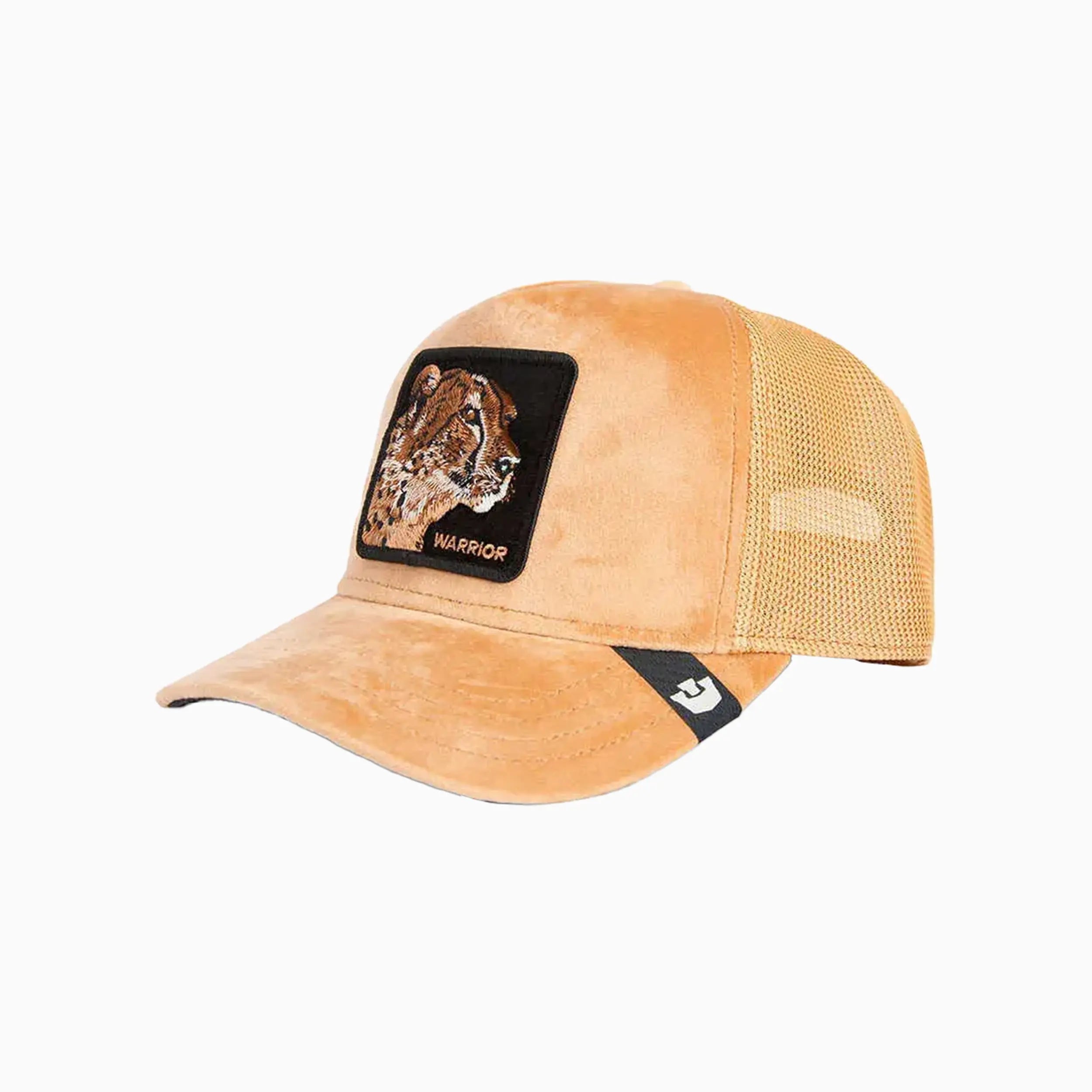Velour Cheetah Trucker Hat Goorin Bros - Tops and Bottoms USA