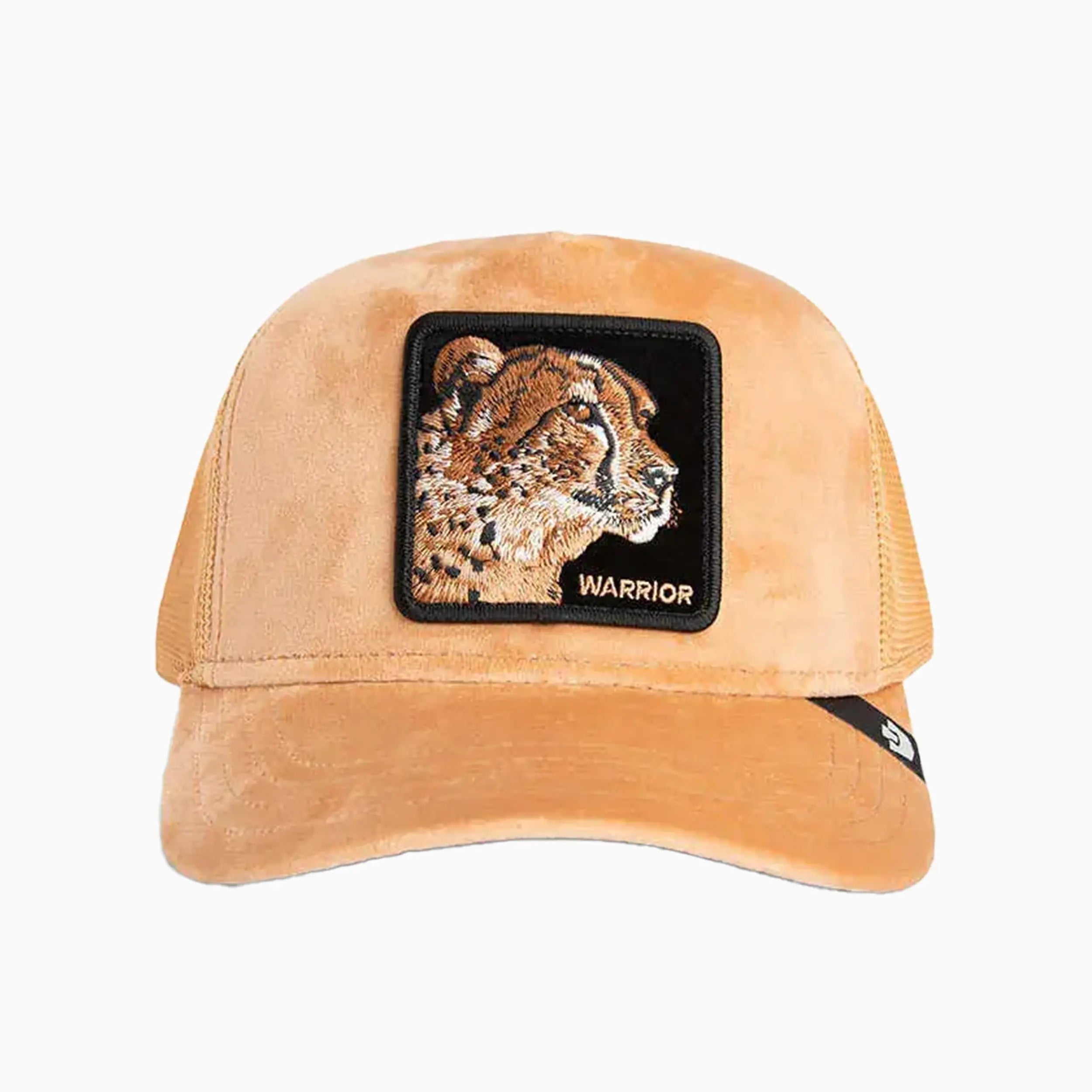 Velour Cheetah Trucker Hat Goorin Bros - Tops and Bottoms USA