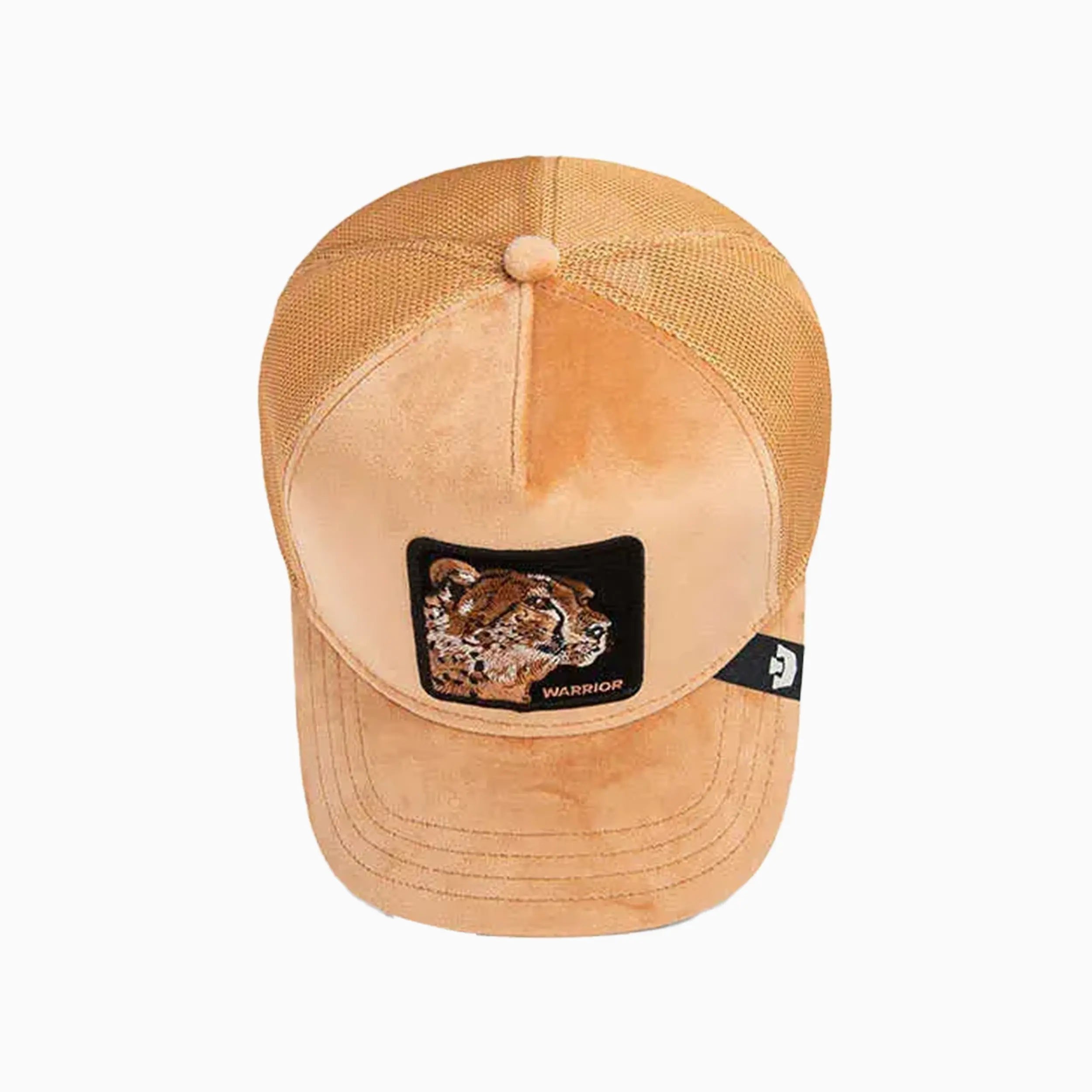 Velour Cheetah Trucker Hat Goorin Bros - Tops and Bottoms USA